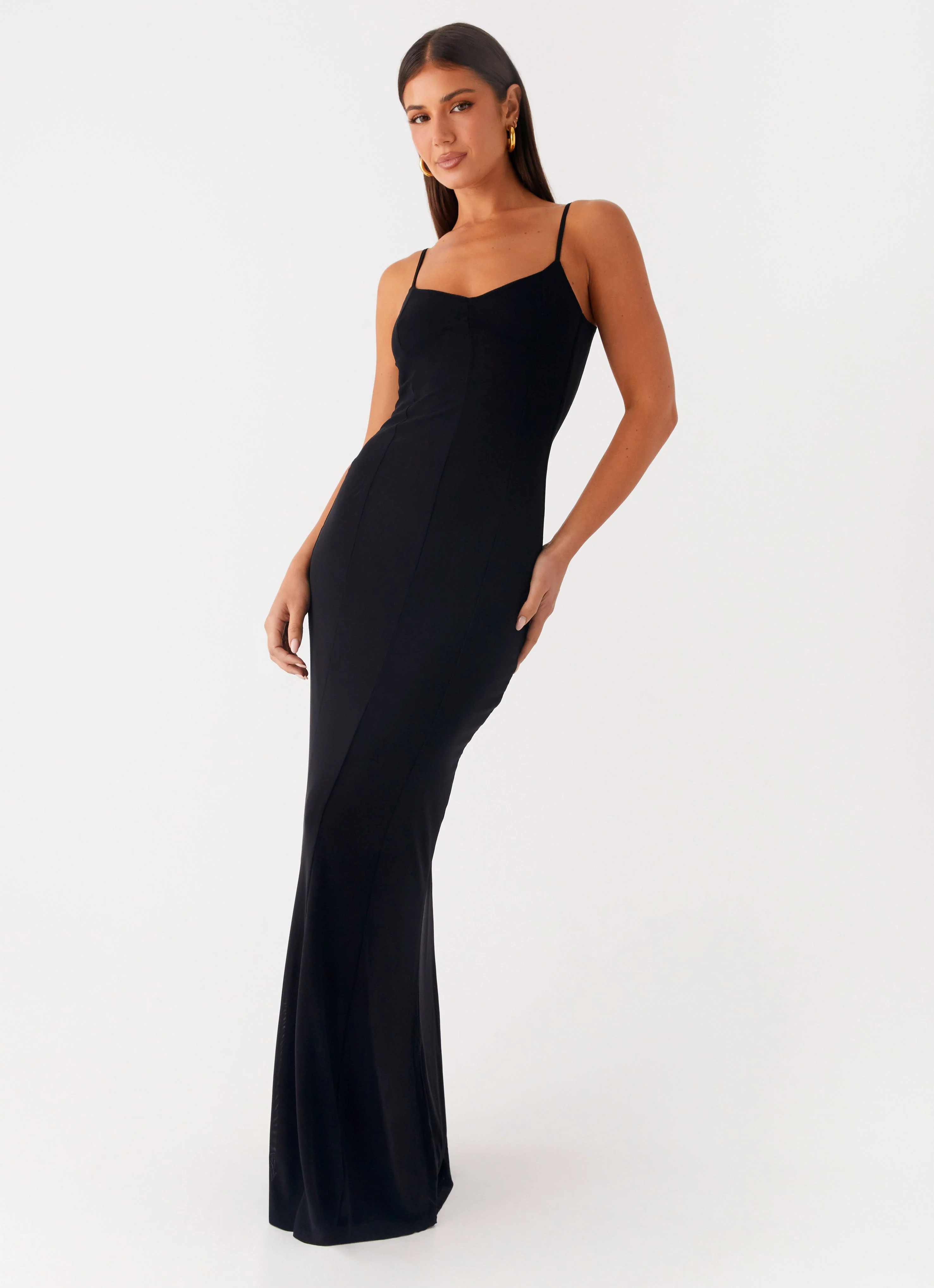 Serene Escape Maxi Dress - Black - Image 5