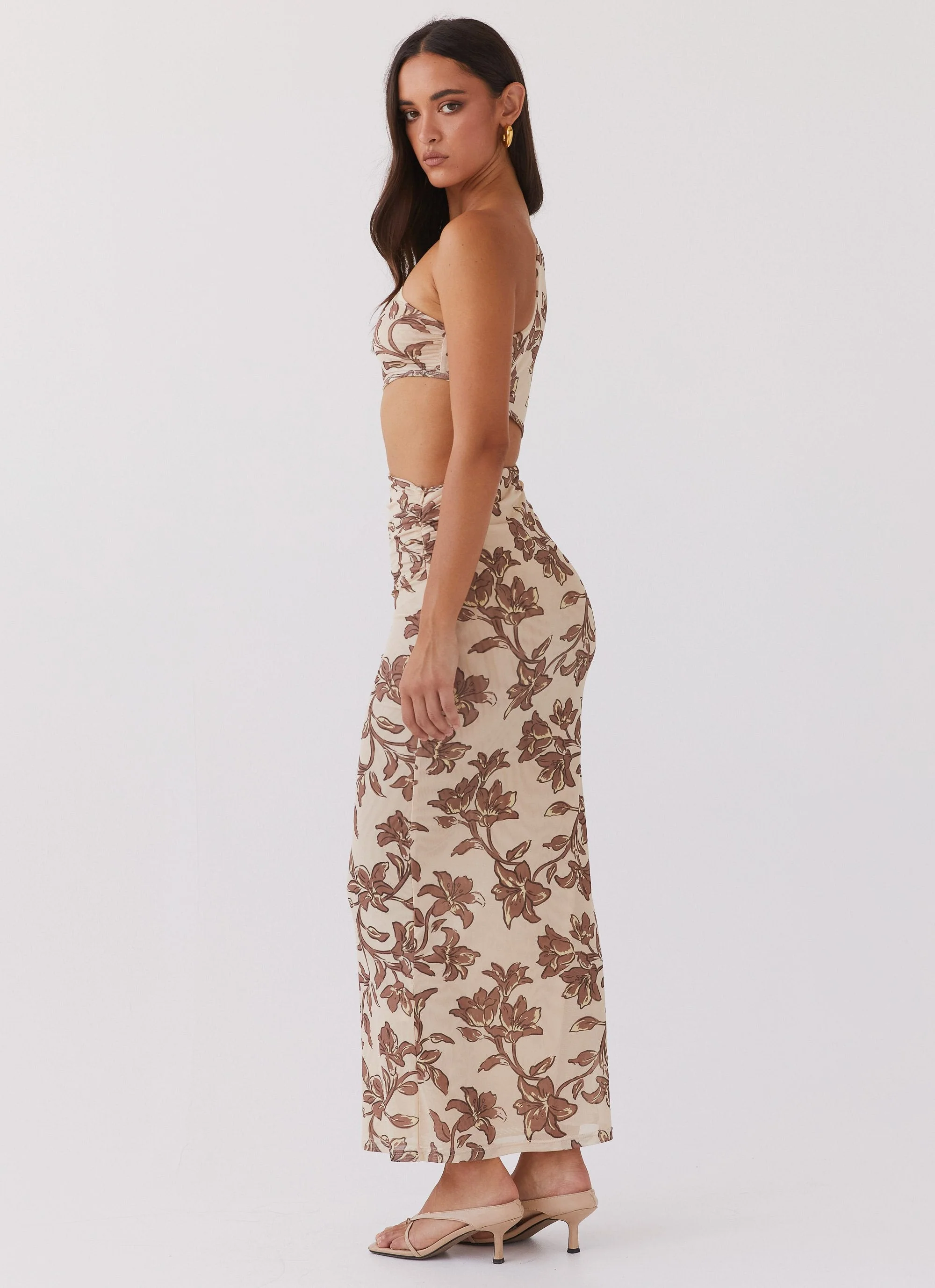 Shadows In The Sun Mesh Maxi Dress - Hazel Bloom - Image 2