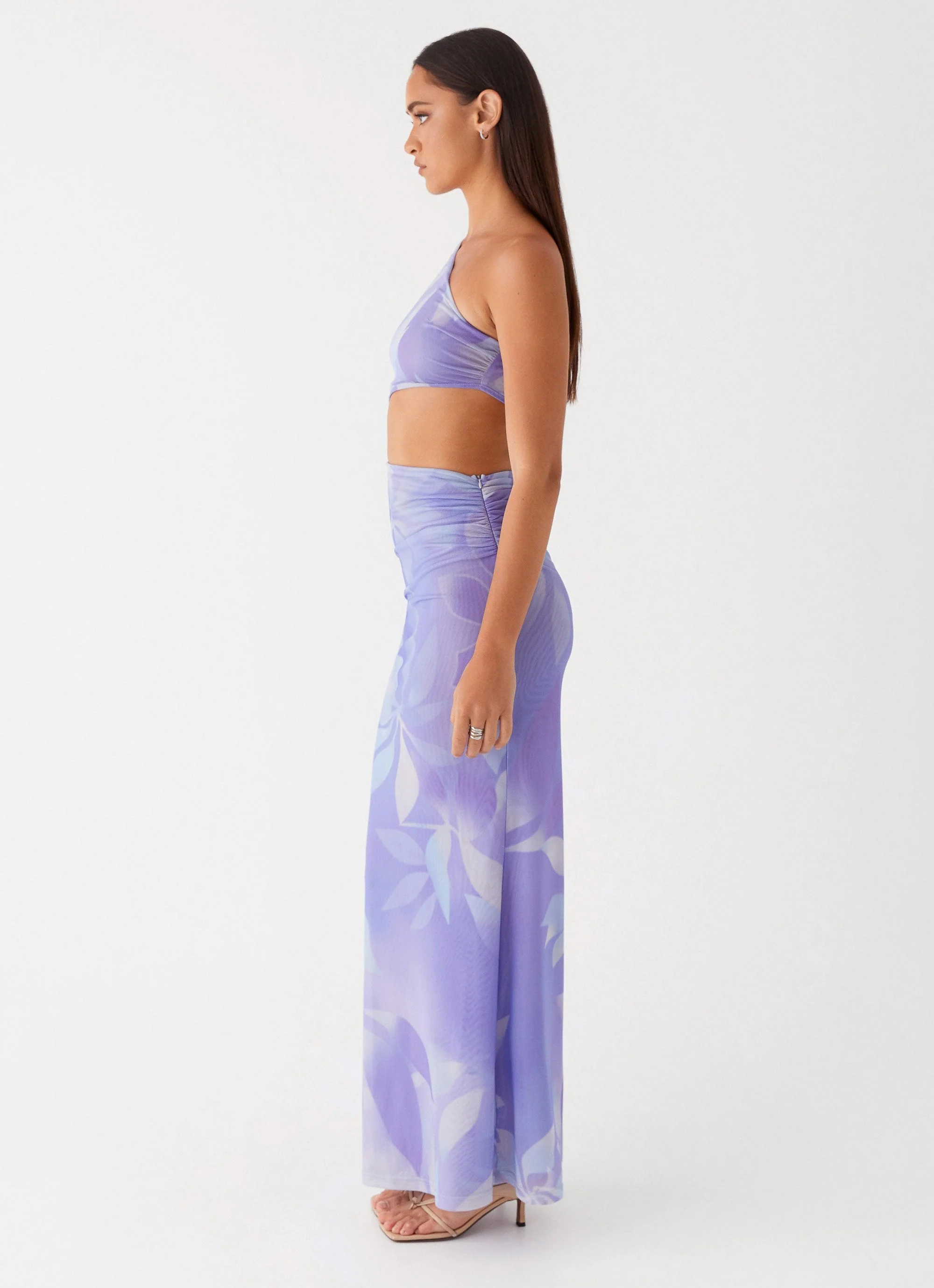 Shadows In The Sun Mesh Maxi Dress - Purple Rain - Image 3