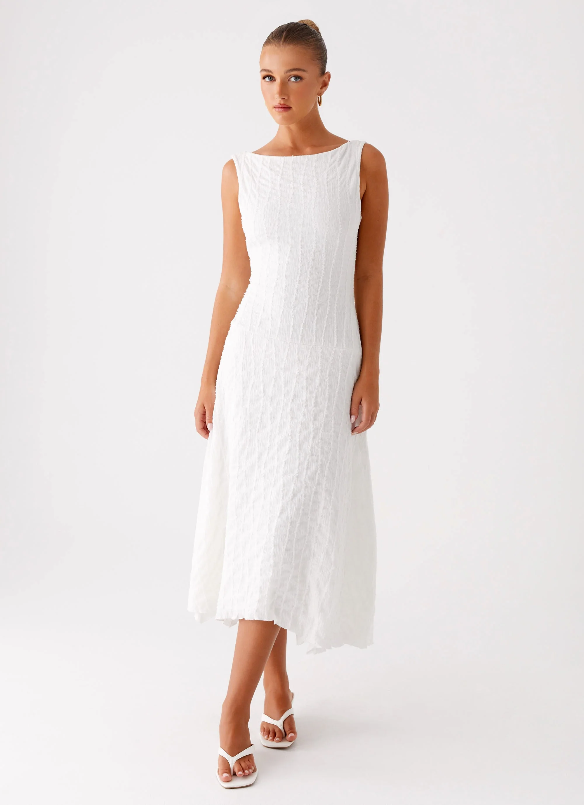 Sharni Midi Dress - Ivory - Image 5
