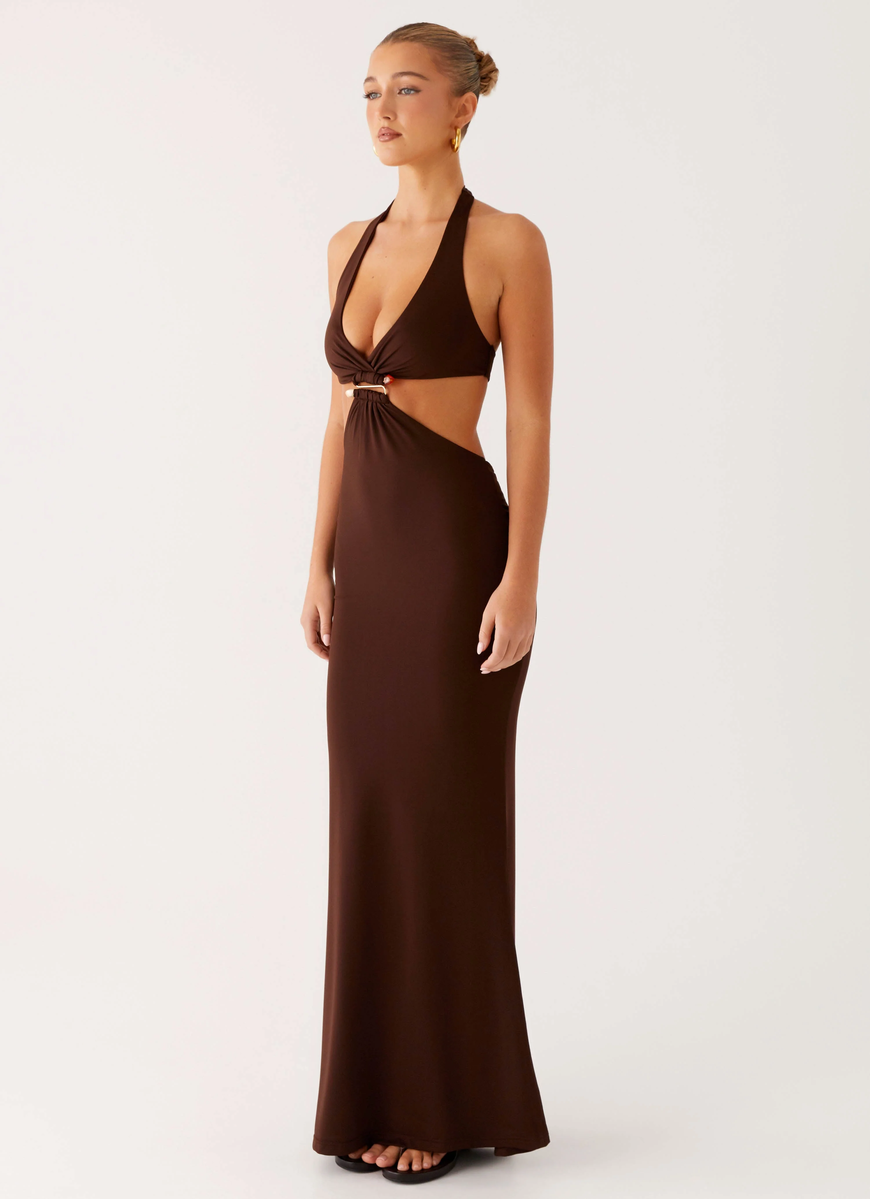 Shawnie Maxi Dress - Chocolate - Image 2