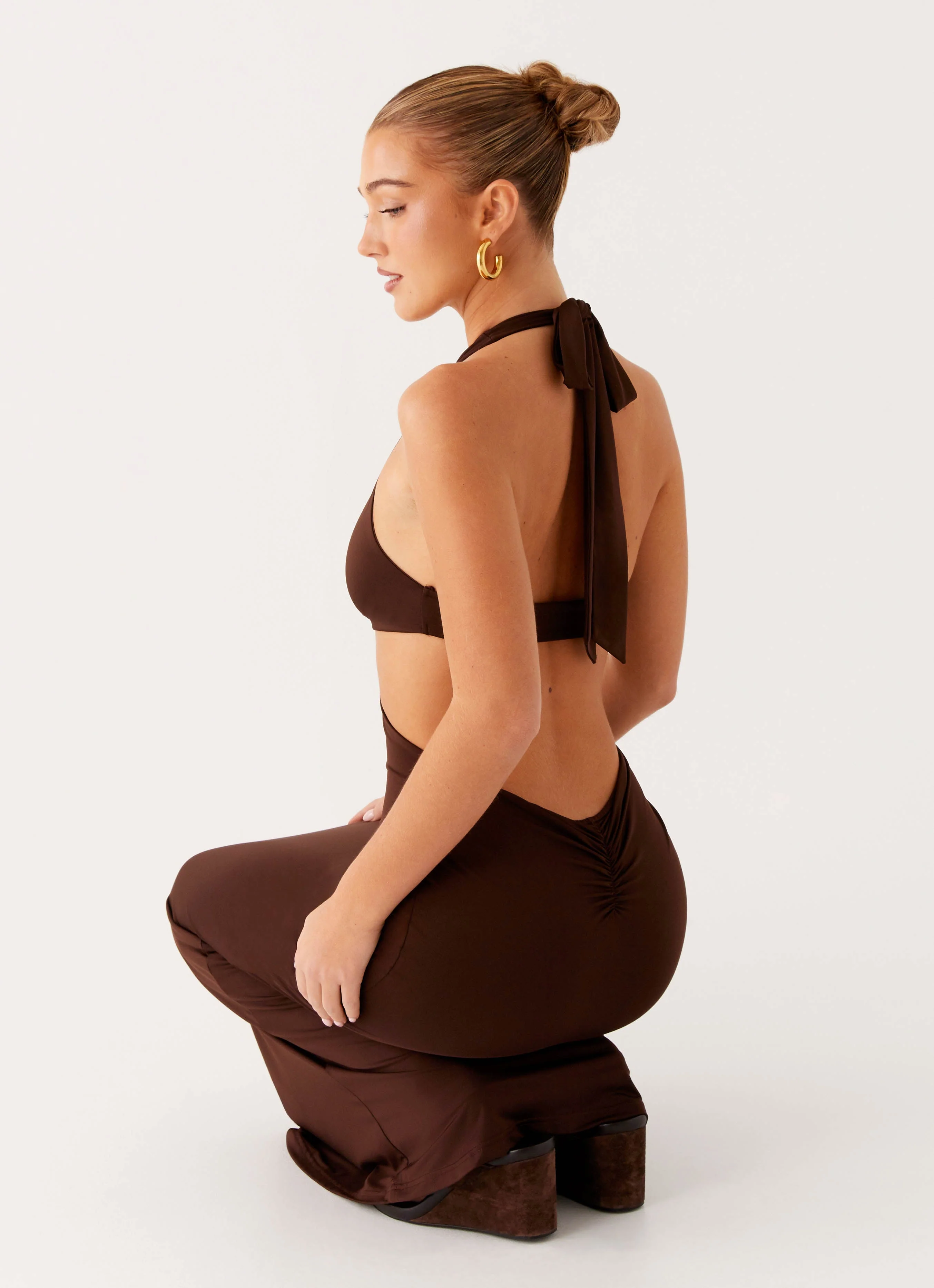 Shawnie Maxi Dress - Chocolate - Image 6