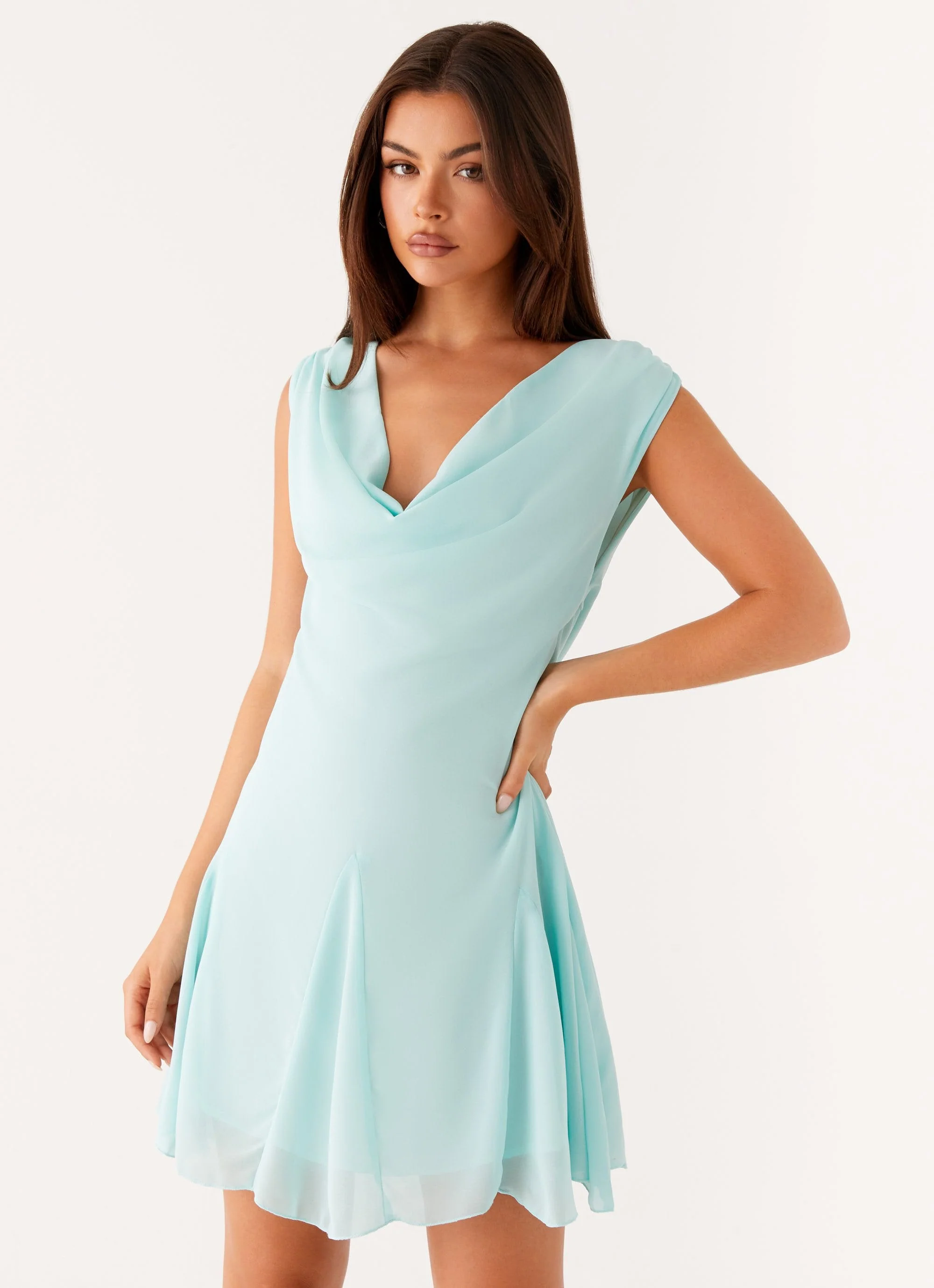 Shayla Mini Dress - Turquoise - Image 5