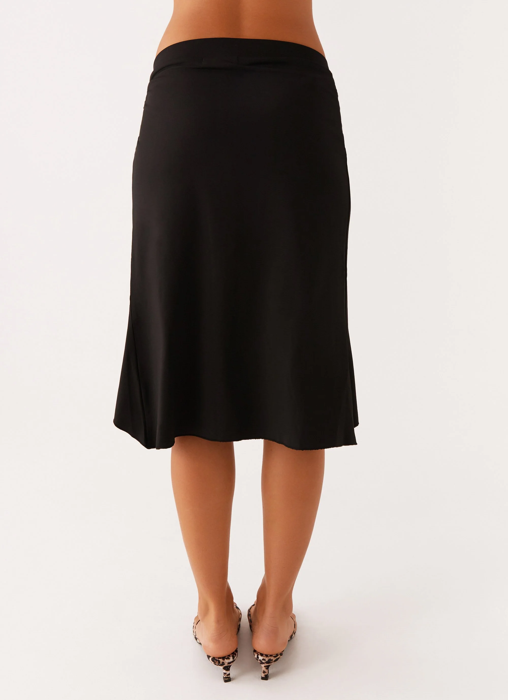 Shes A Lady Midi Skirt - Black - Image 4
