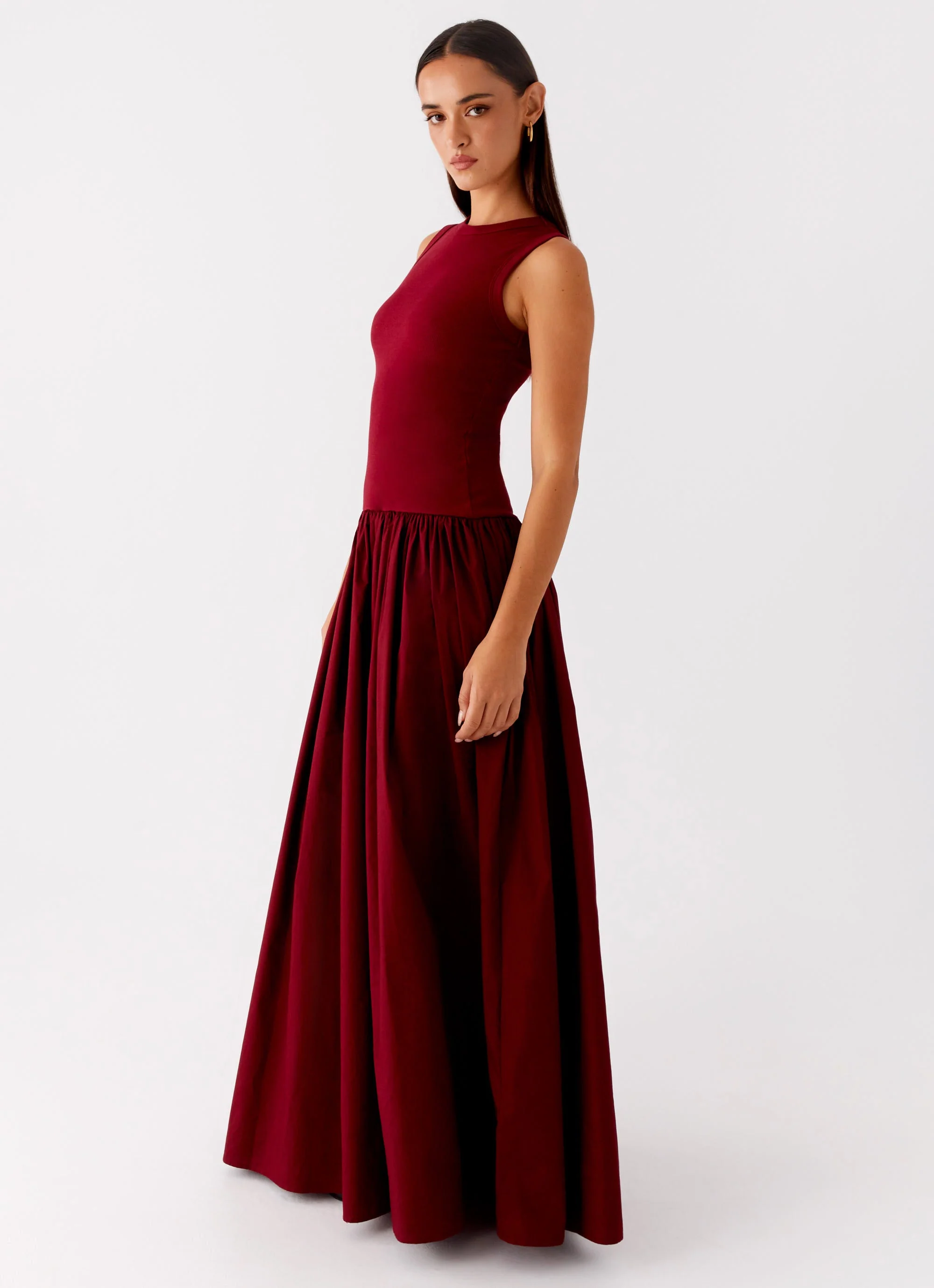Shivani Maxi Dress - Maroon - Image 2