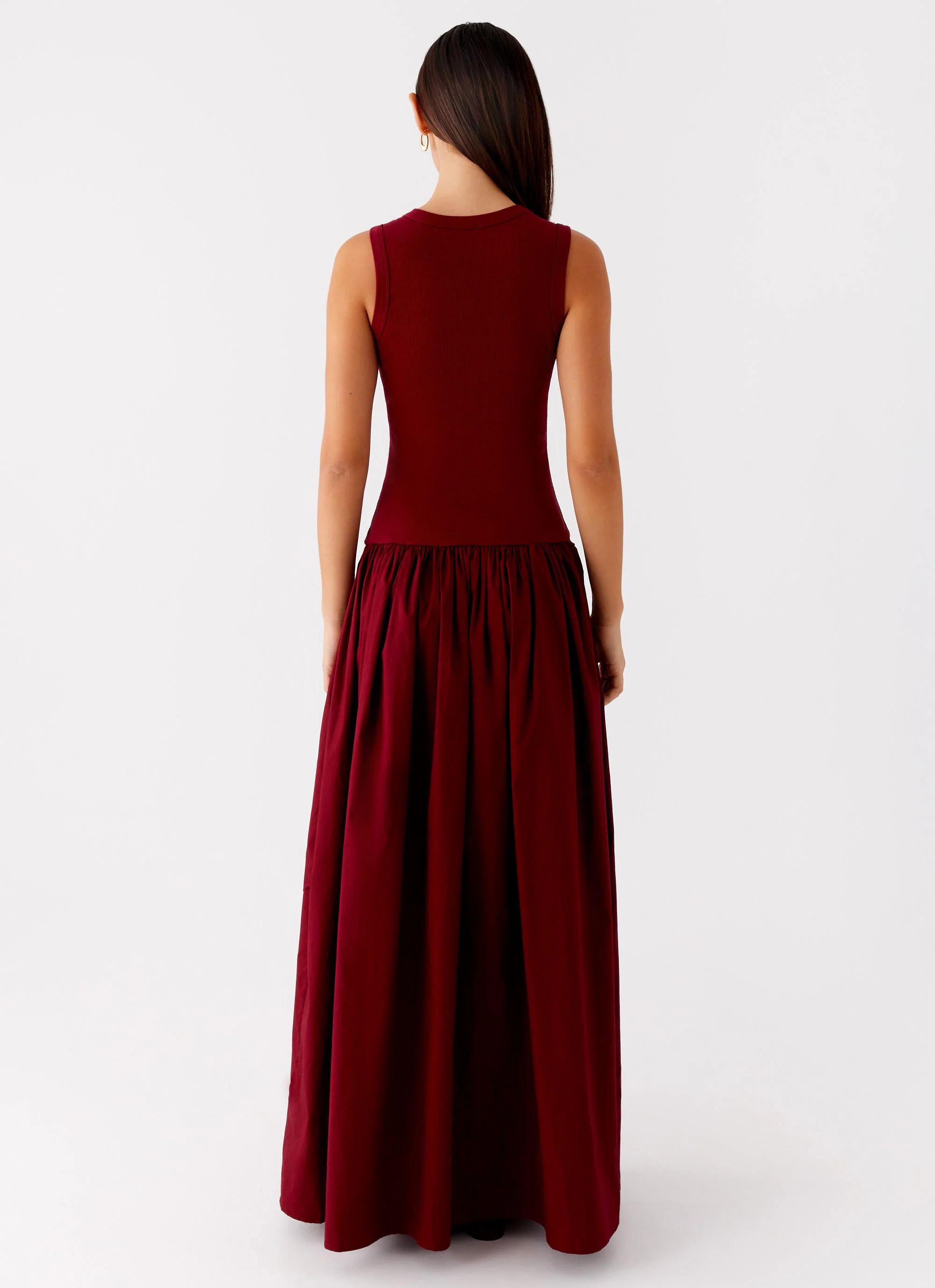 Shivani Maxi Dress - Maroon - Image 3