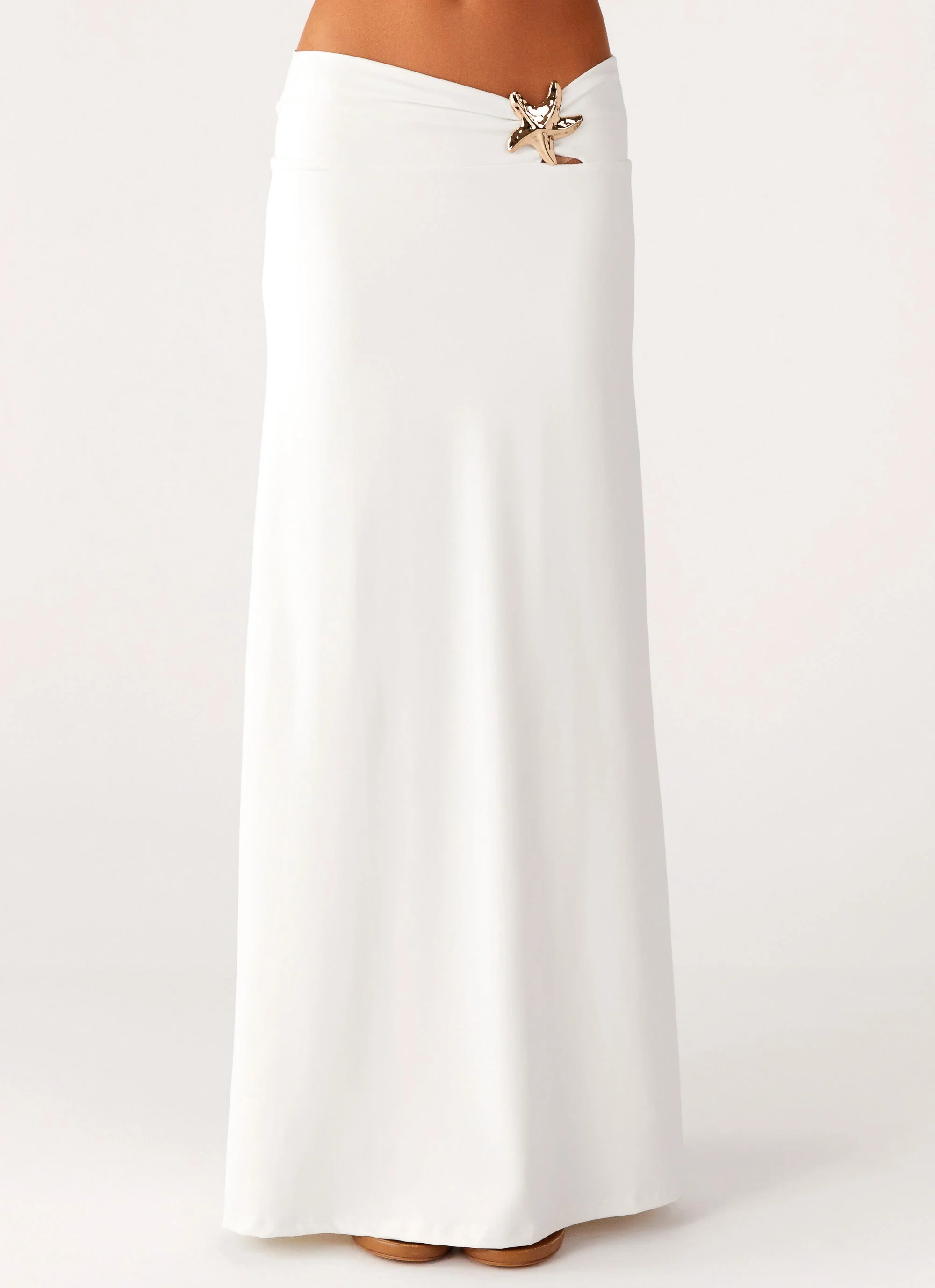 Shoreline Glow Maxi Skirt - Off White - Image 2