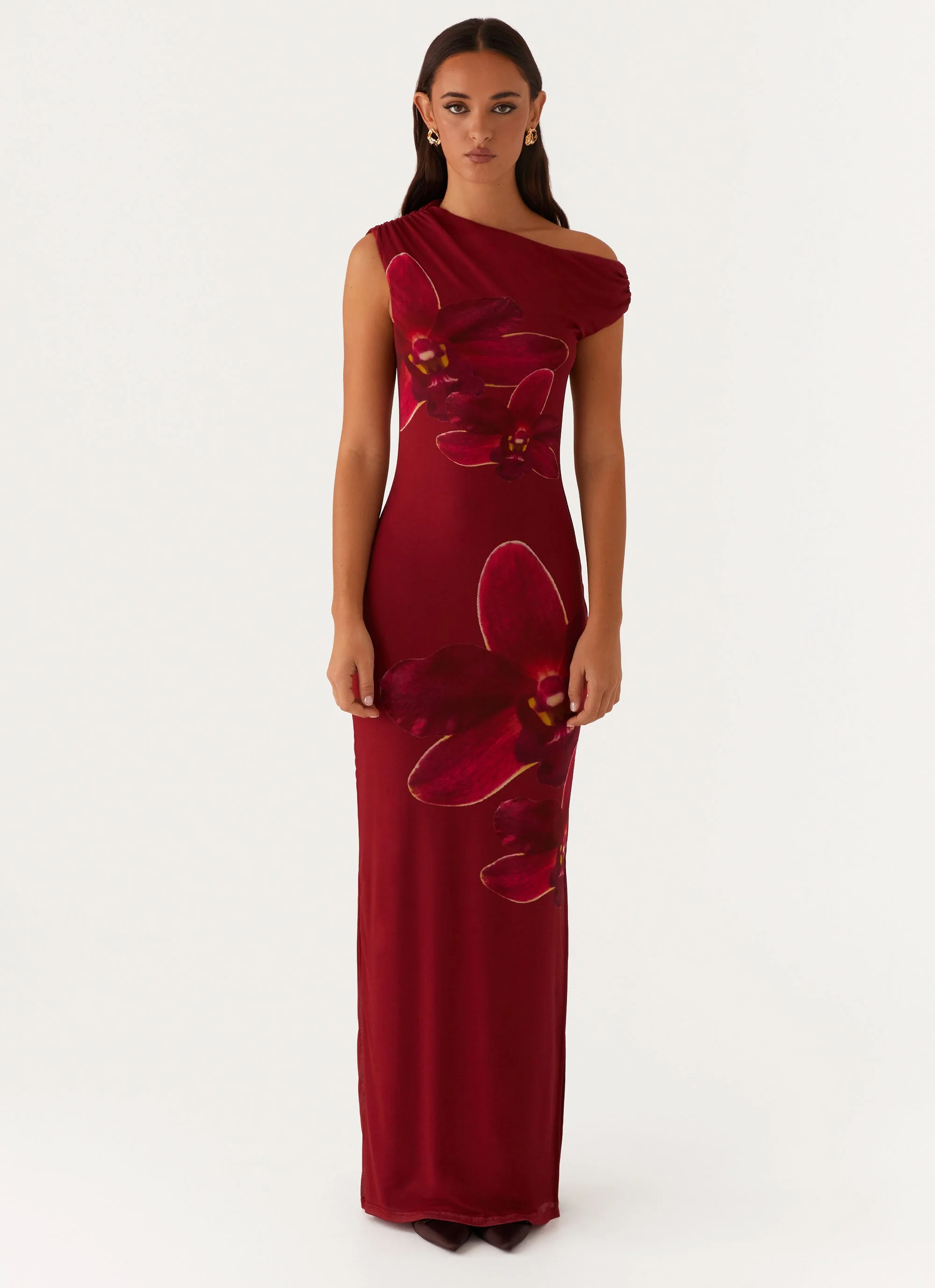 Showtime Maxi Dress - Maroon - Image 2