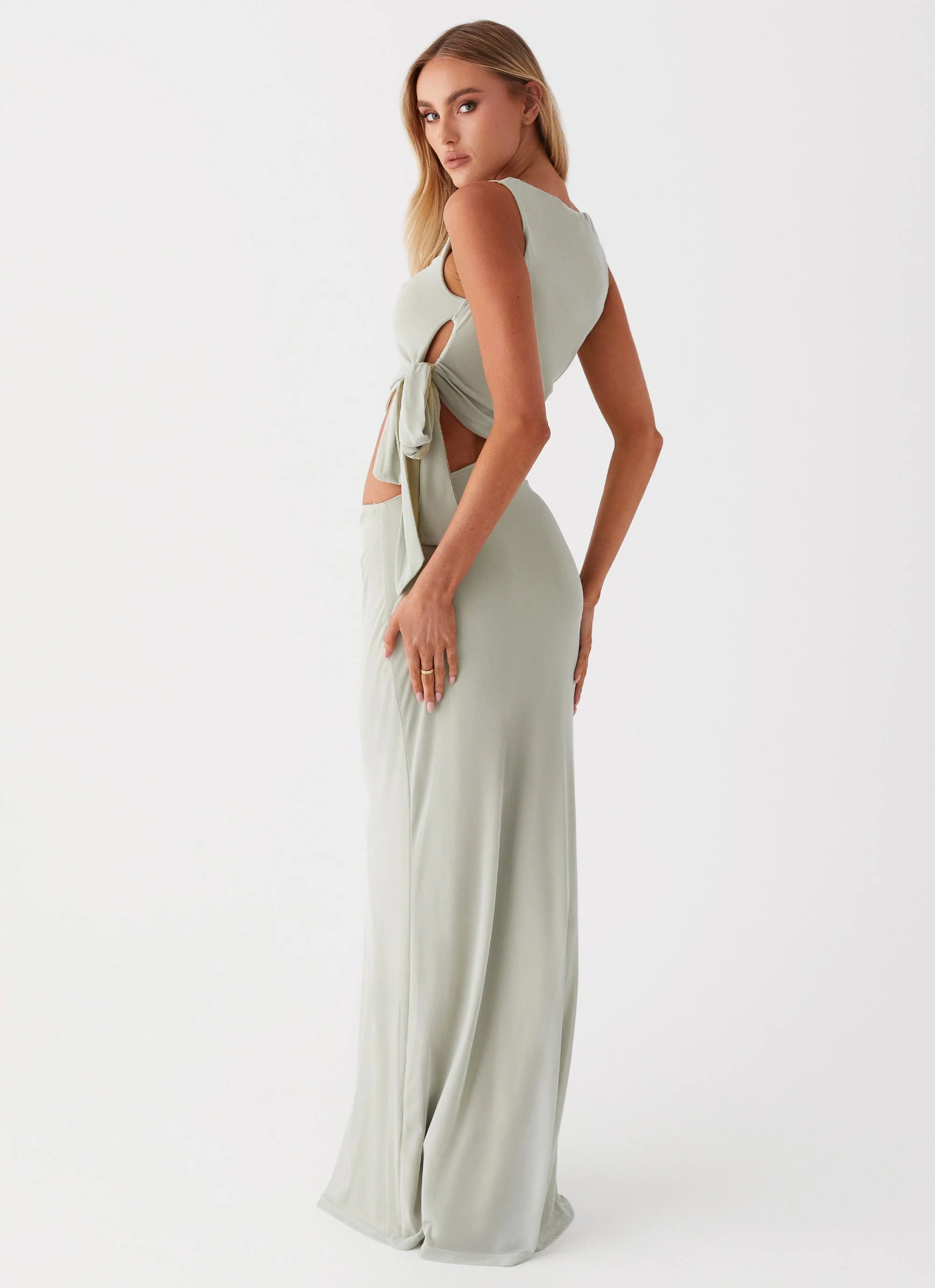 Sidney Maxi Dress - Sage - Image 4