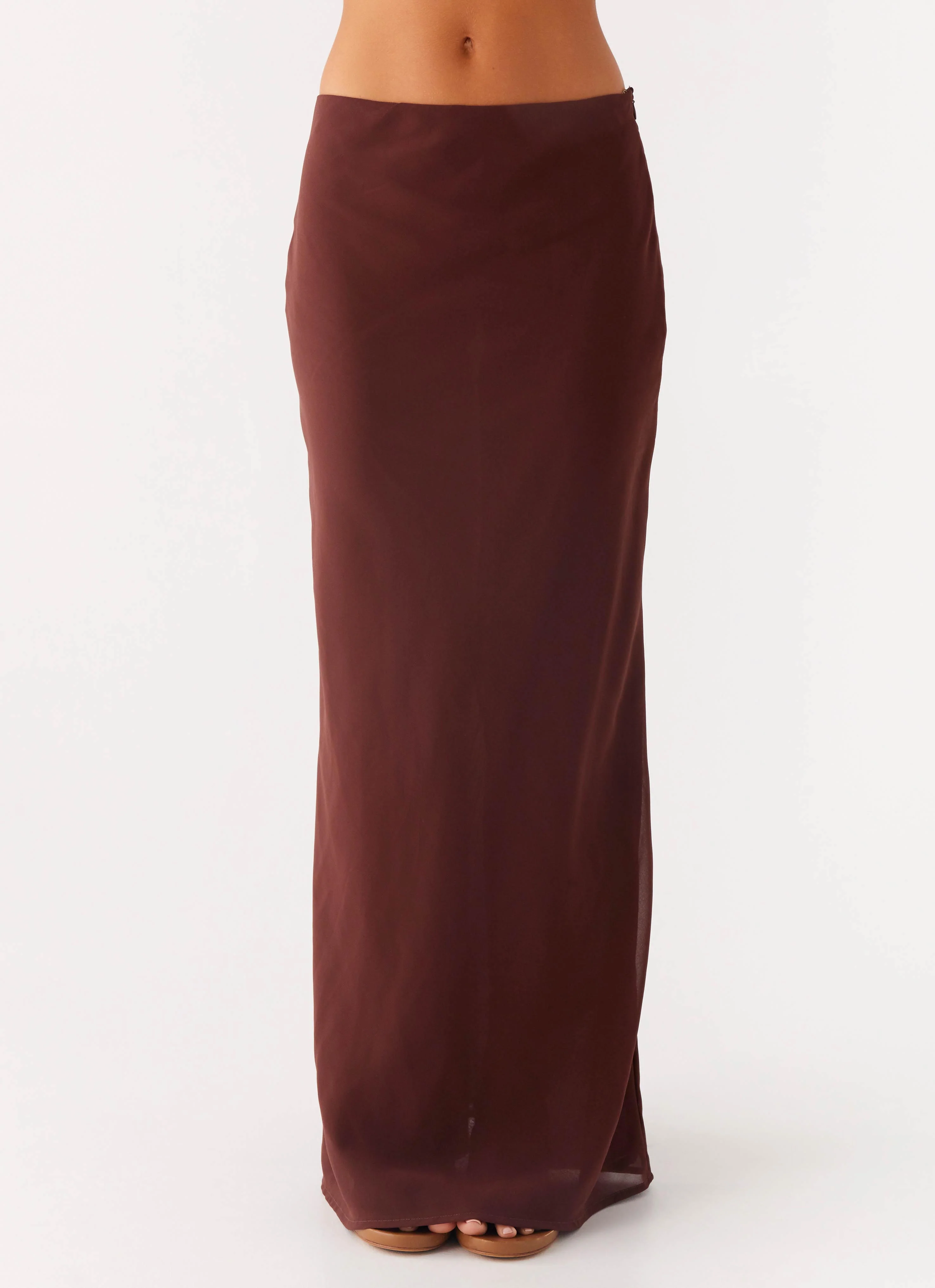 Sienna Sunset Maxi Skirt - Chocolate - Image 5
