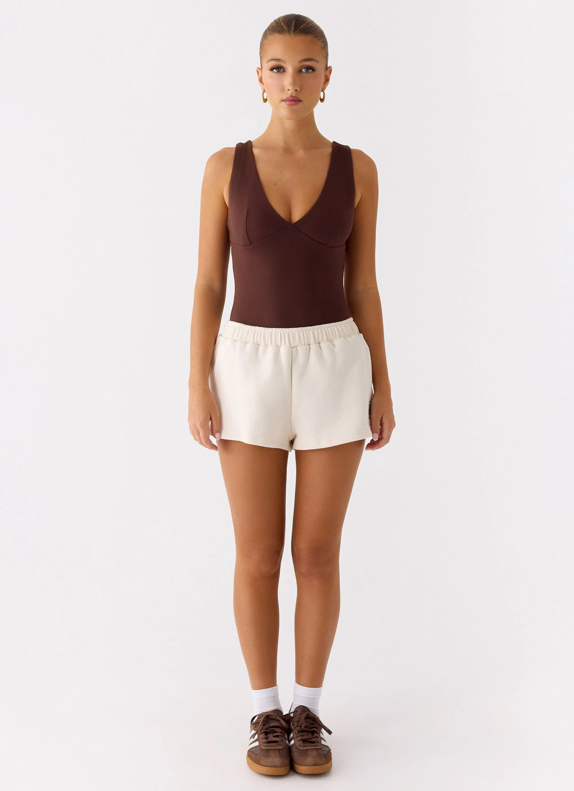 Signature Low Rise Sweatshorts - Cream - Image 2
