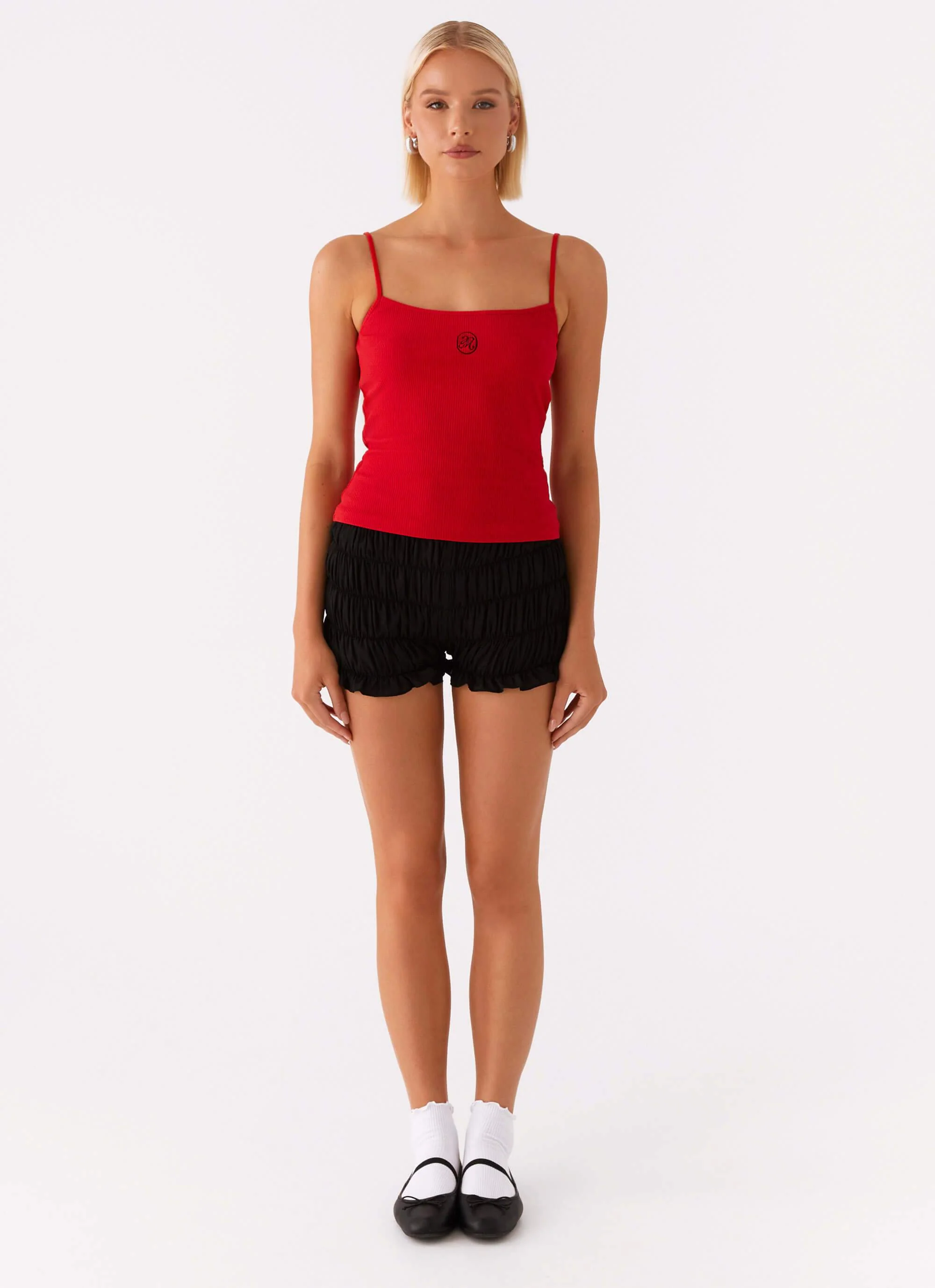 Signature Monogram Cami - Red - Image 2