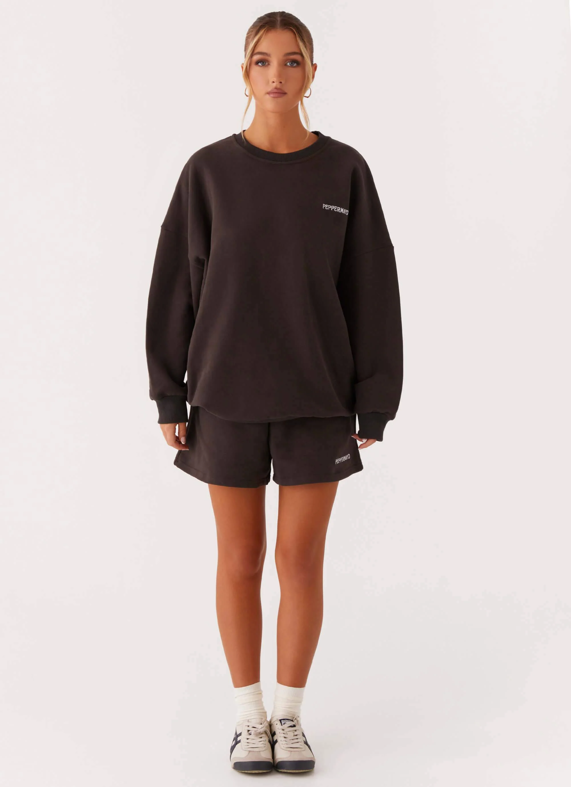 Signature Oversized Sweatshirt - Charcoal - Image 3