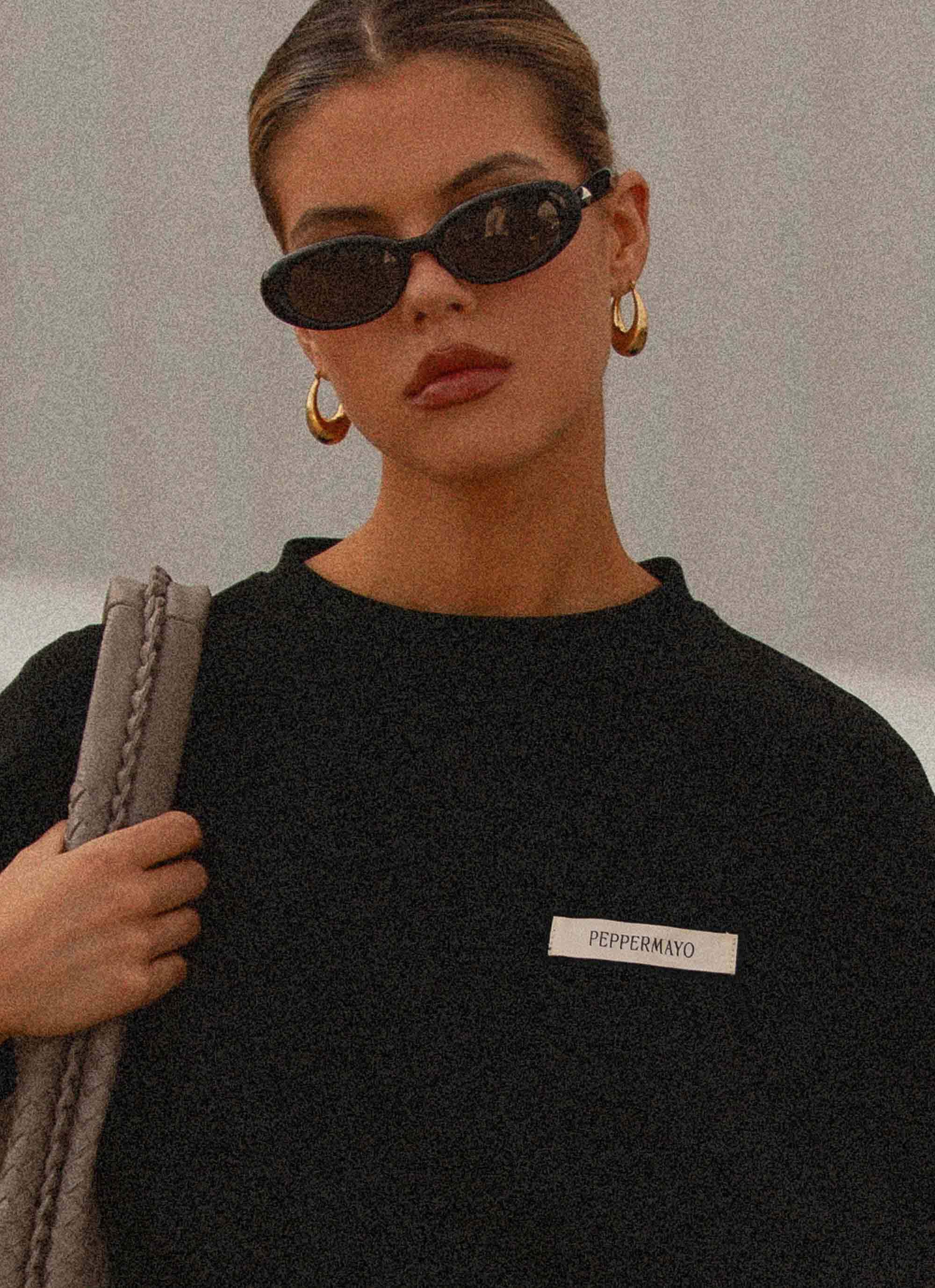 Signature Oversized Tee - Black - Image 8