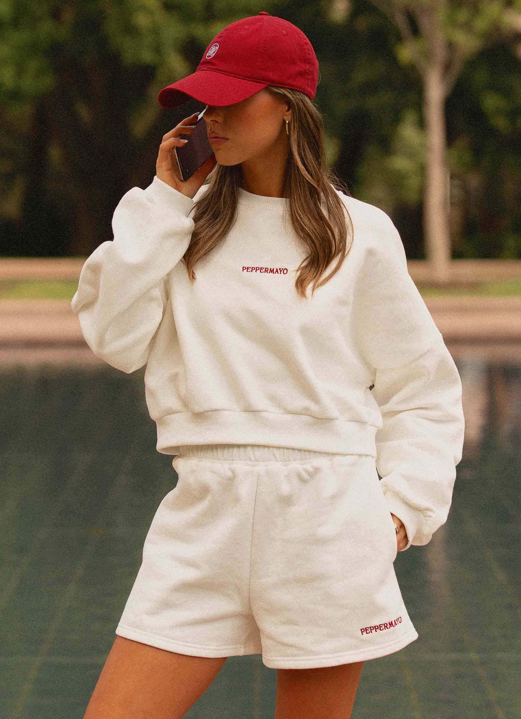 Signature Sweatshorts - Ivory - Image 10