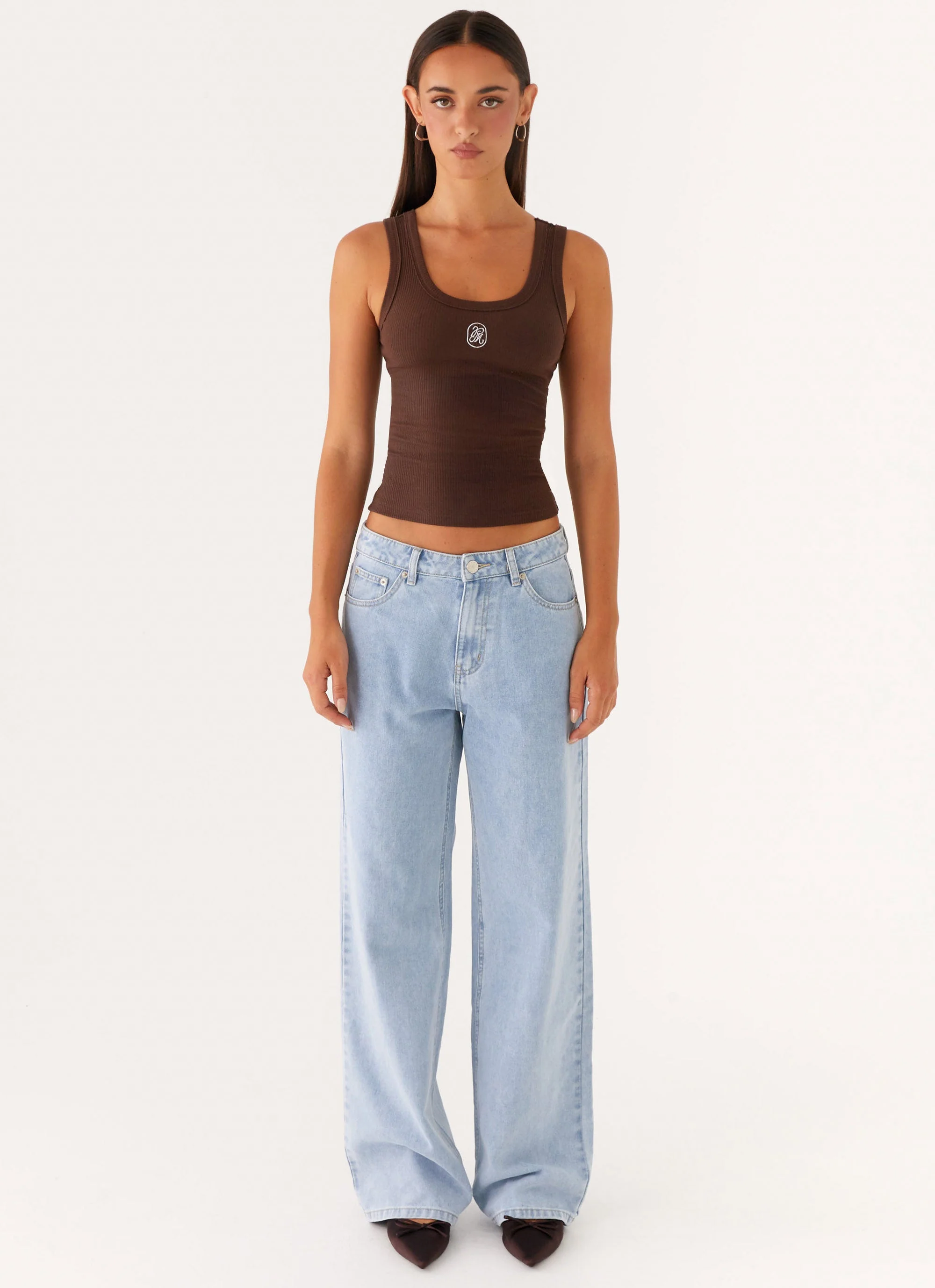 Signature Tank Top - Chocolate - Image 2