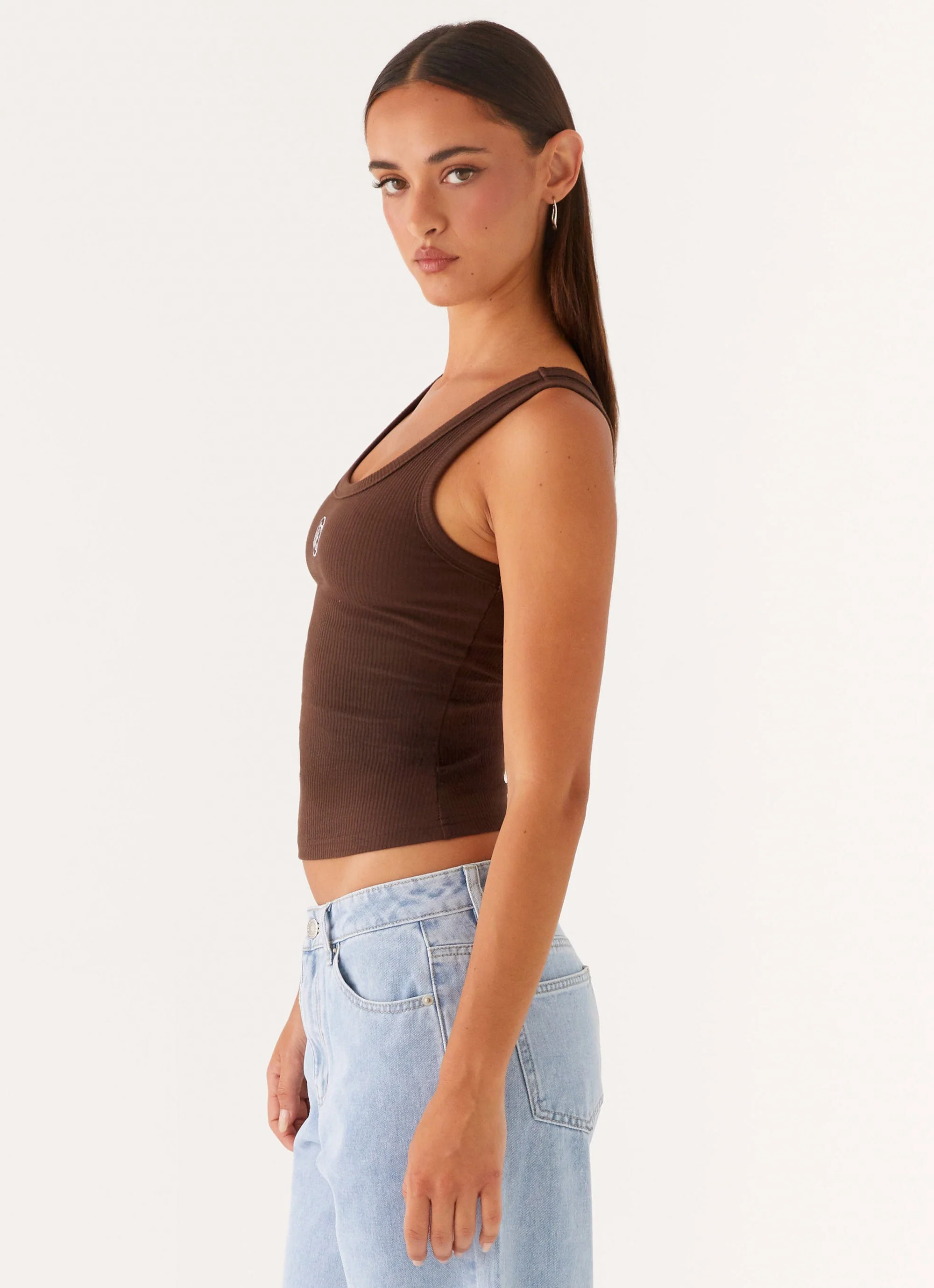 Signature Tank Top - Chocolate - Image 3
