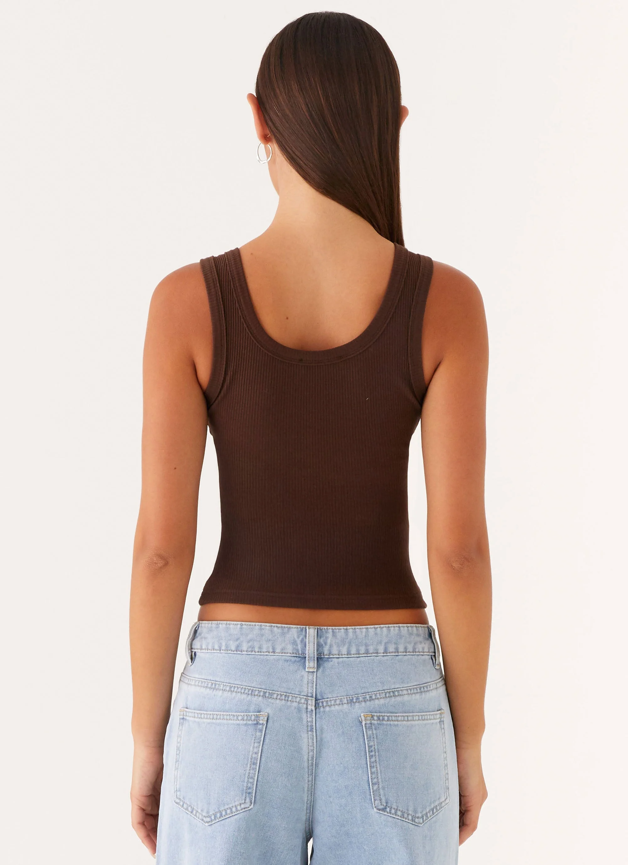 Signature Tank Top - Chocolate - Image 4