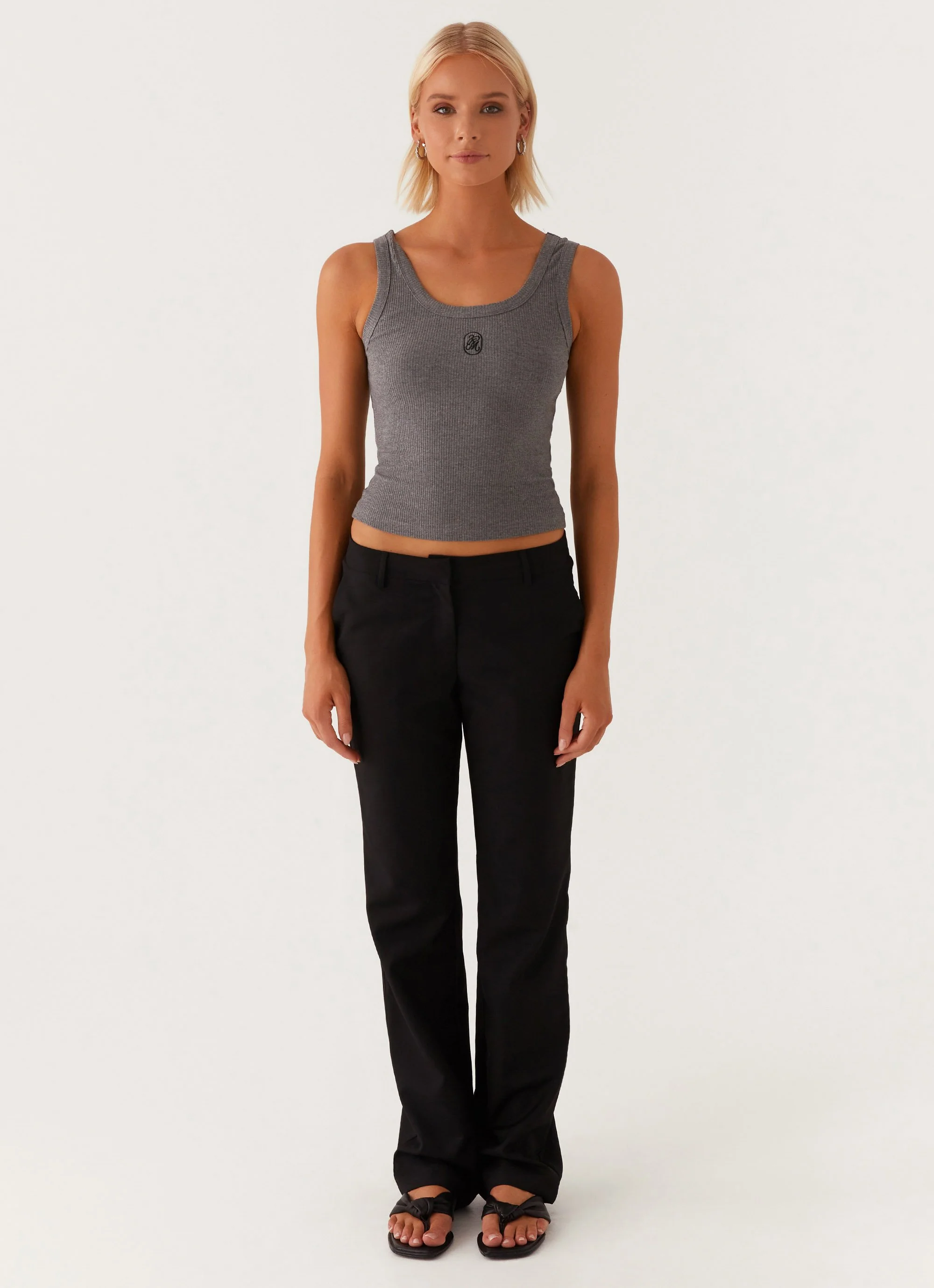 Signature Tank Top - Dark Grey Marle - Image 2