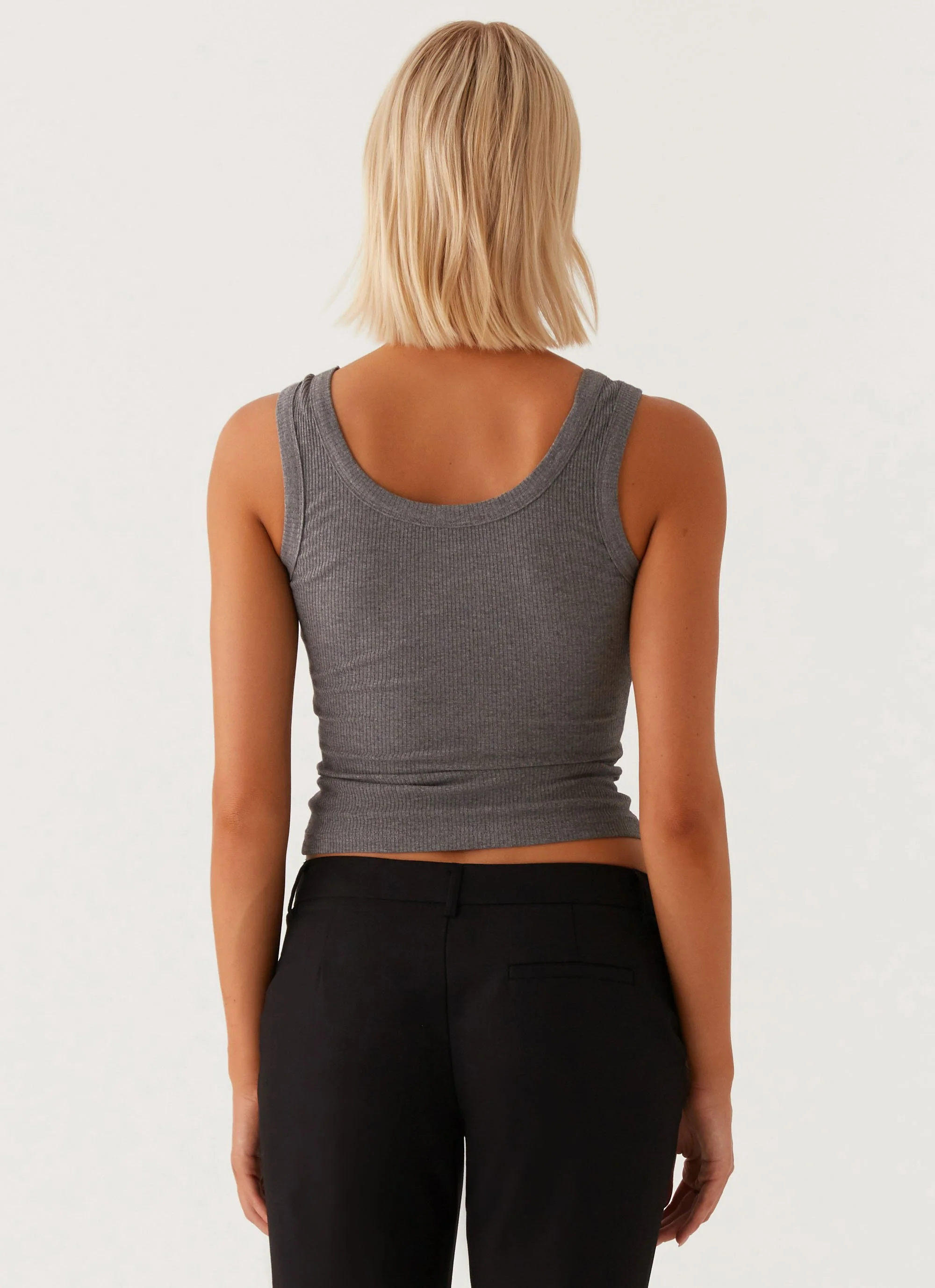 Signature Tank Top - Dark Grey Marle - Image 4