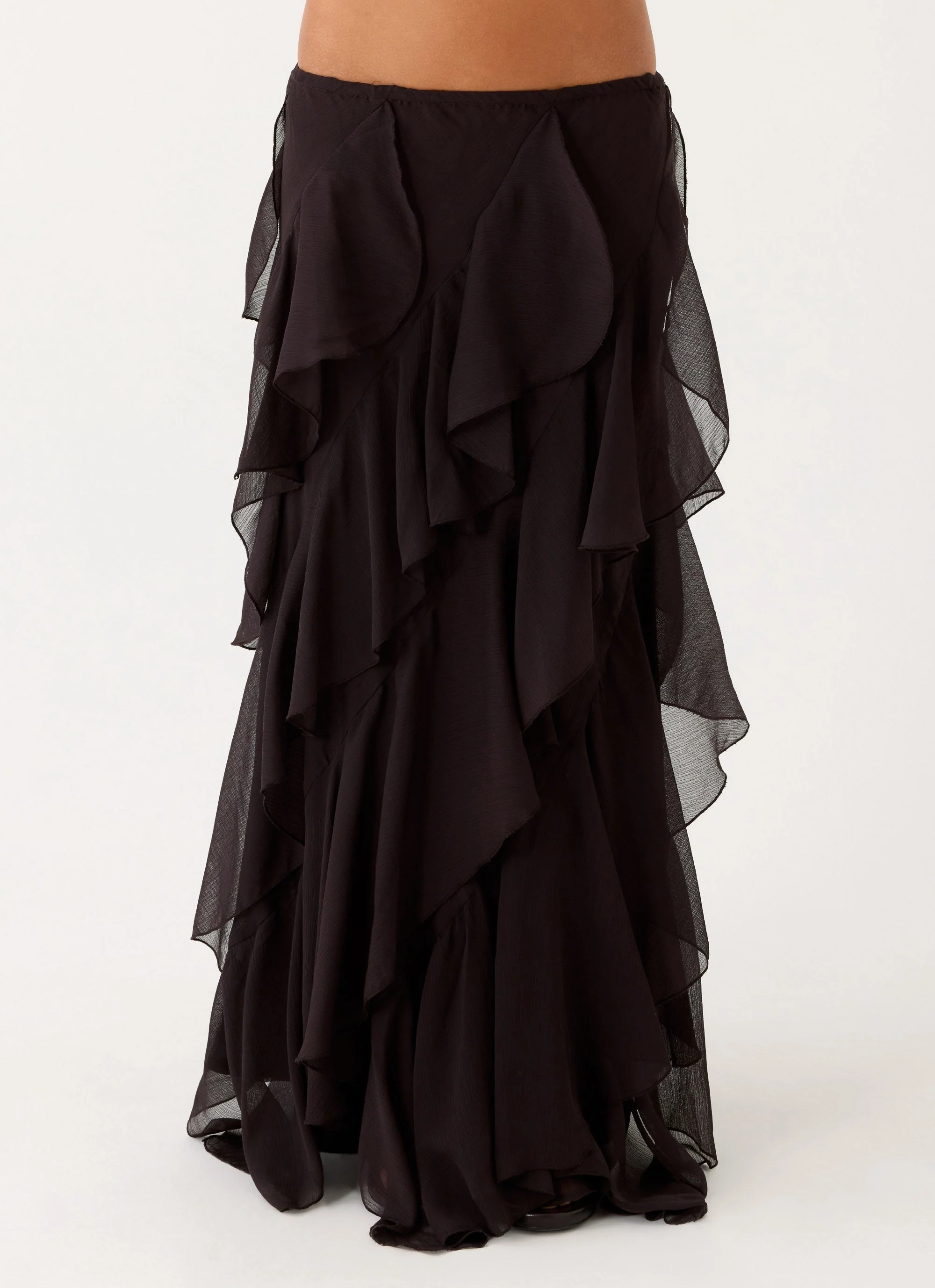Silvanna Maxi Skirt - Chocolate - Image 6