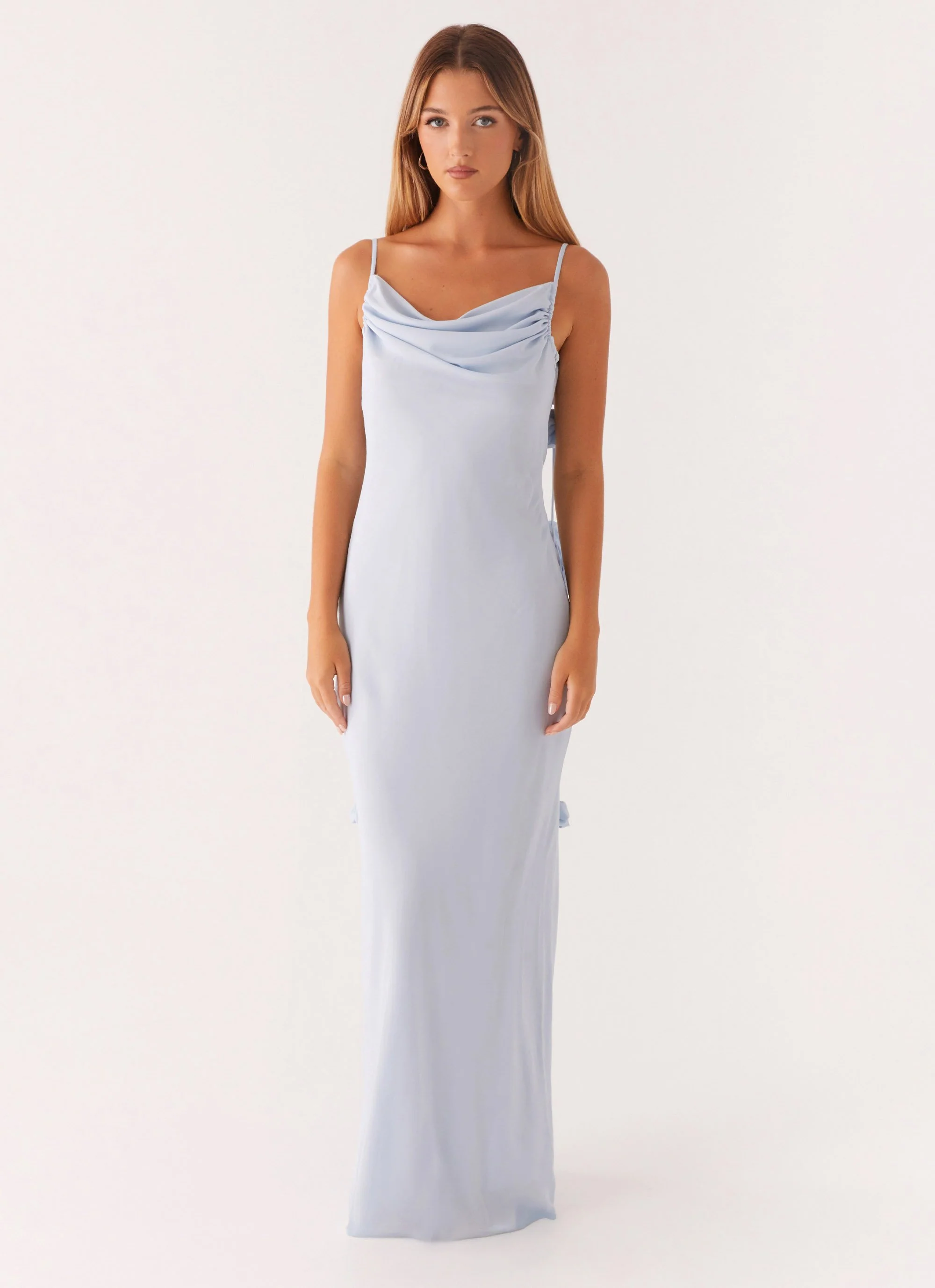Simona Maxi Dress - Pastel Blue - Image 2