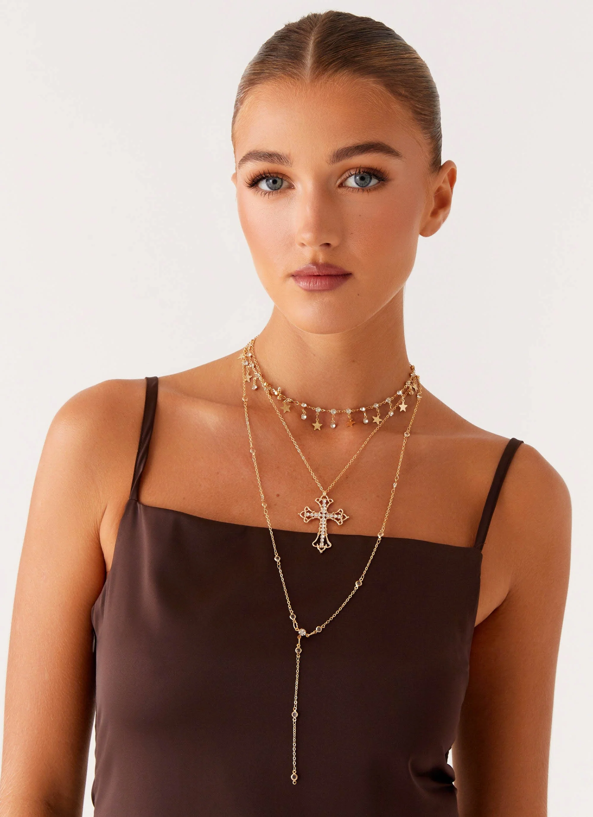 Sinner Multi Necklace - Gold - Image 4