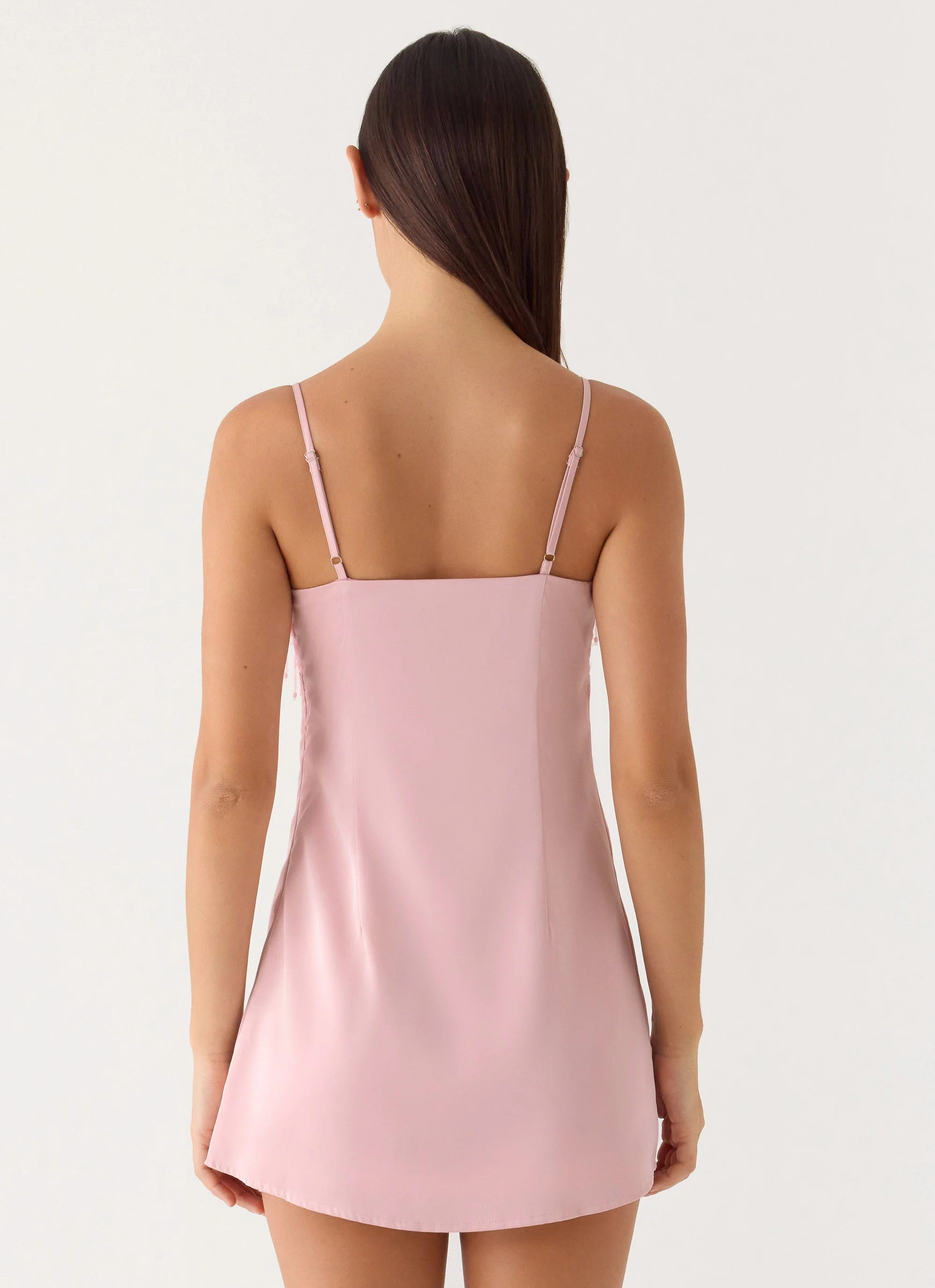 Siren Sequin Beaded Mini Dress - Pink - Image 5