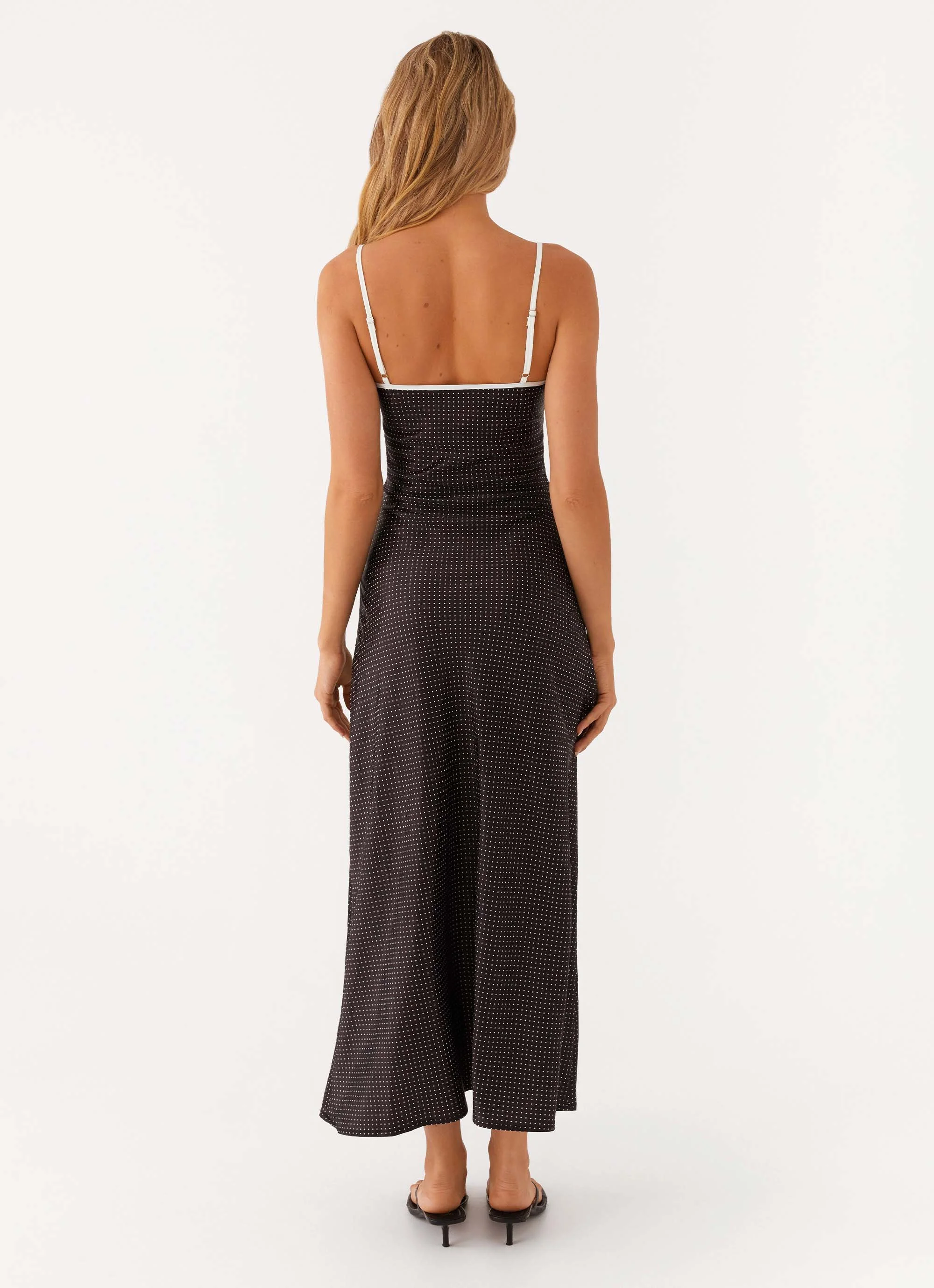 Sistine Midi Dress - Black Polkadot - Image 5