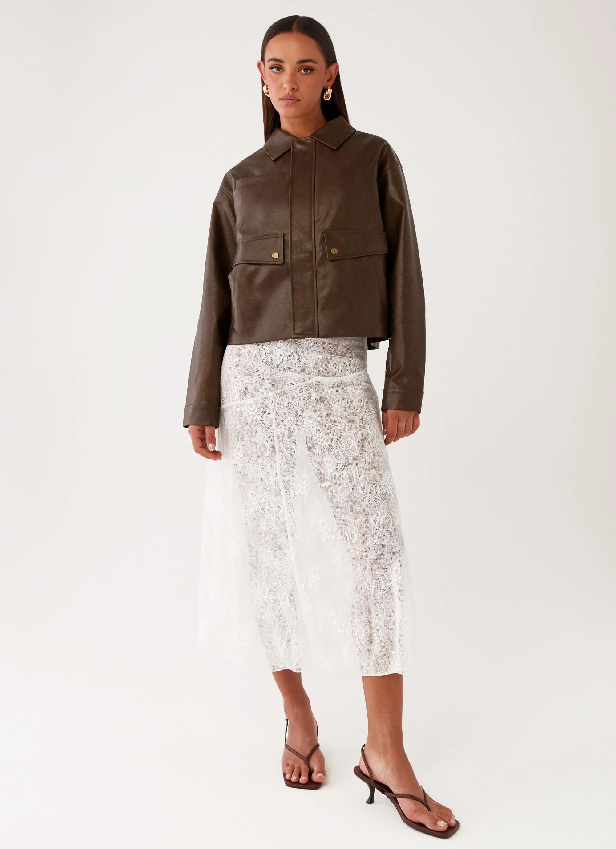Sloane Jacket - Brown - Image 2