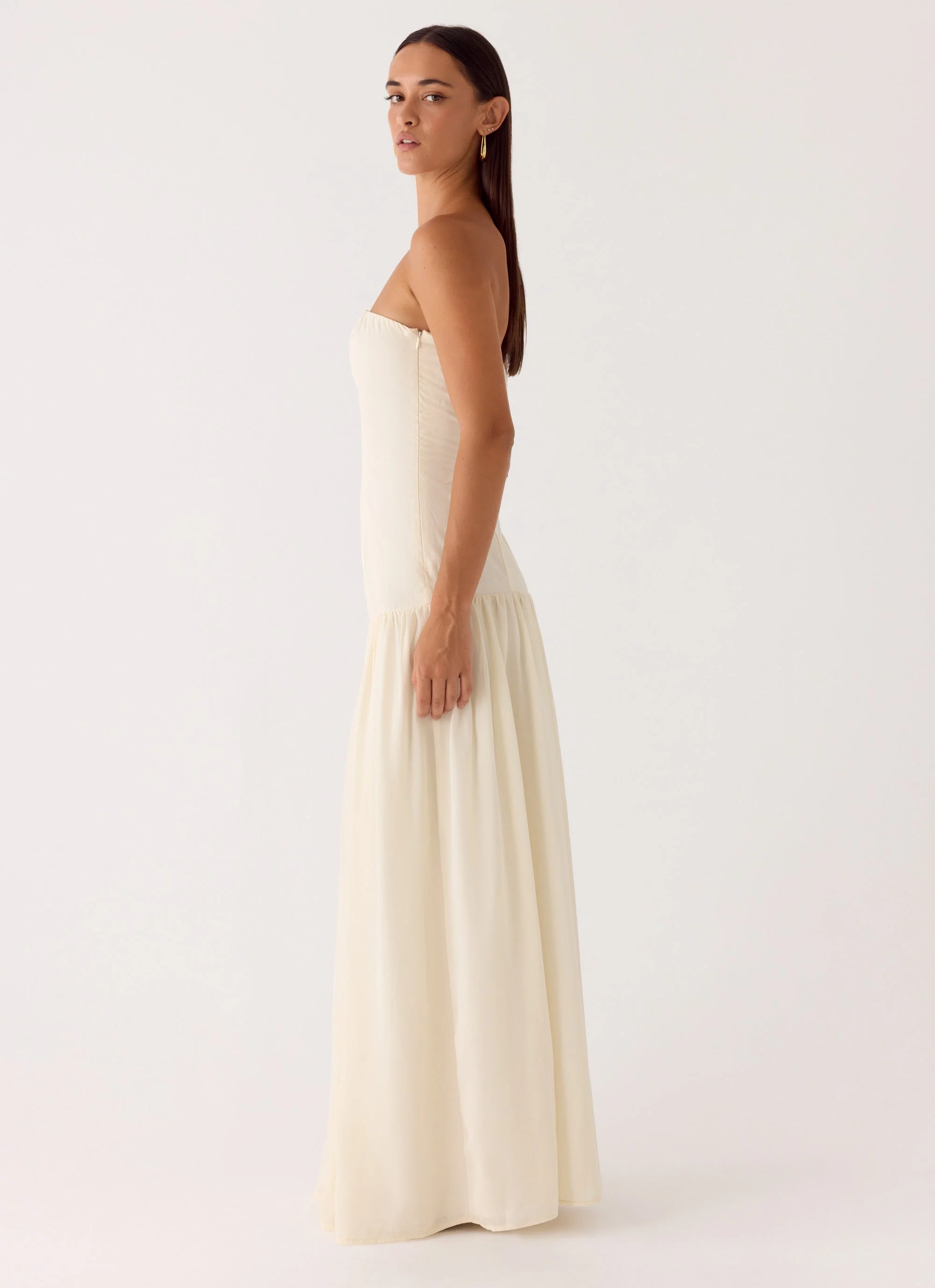 Slowing Tide Maxi Dress - Ivory - Image 2