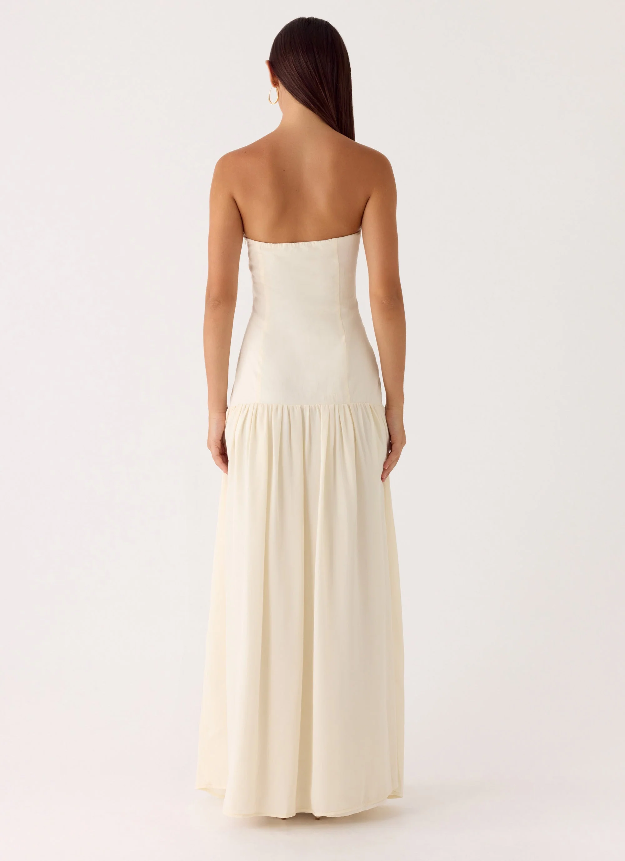 Slowing Tide Maxi Dress - Ivory - Image 3