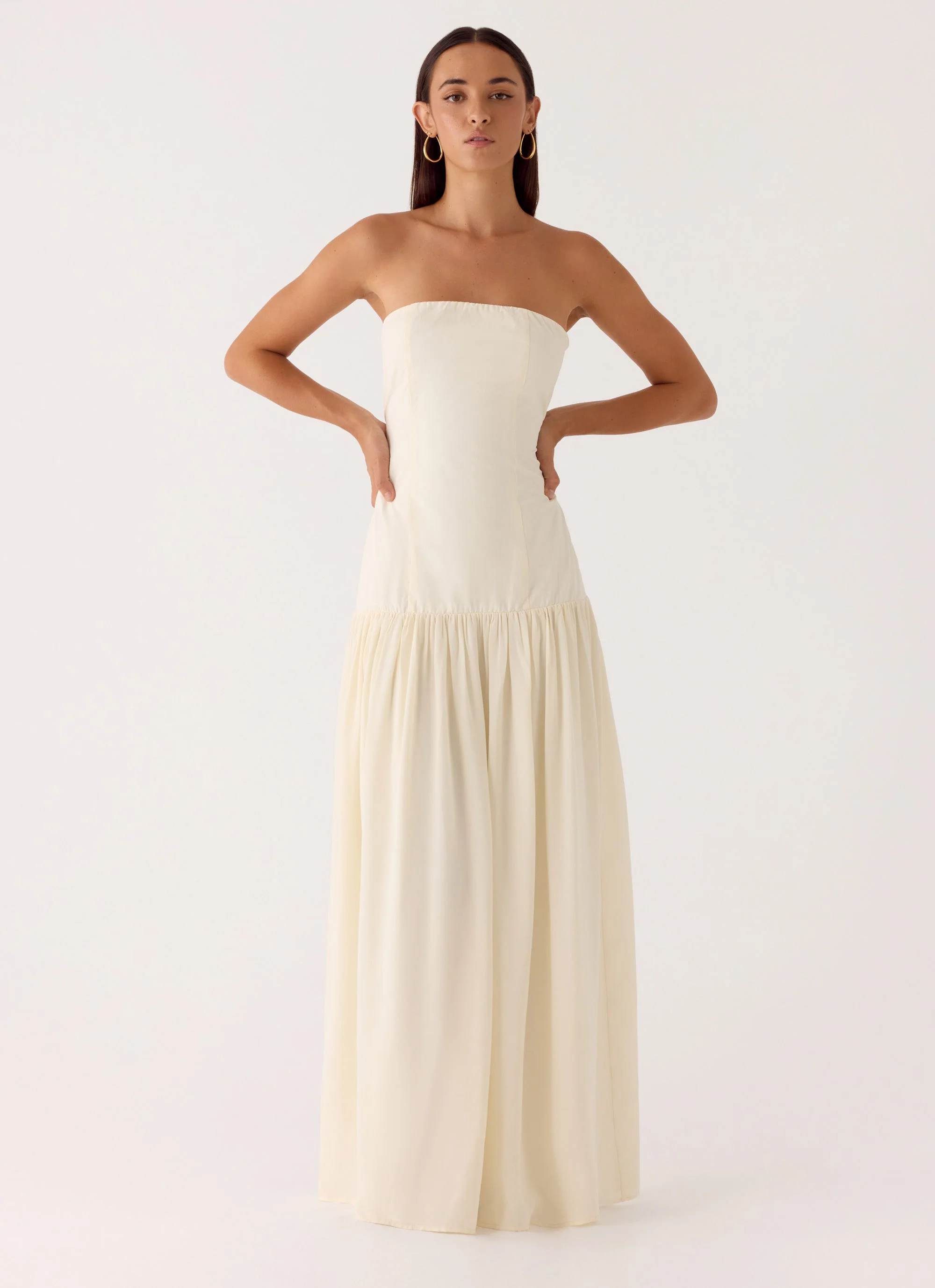 Slowing Tide Maxi Dress - Ivory - Image 5