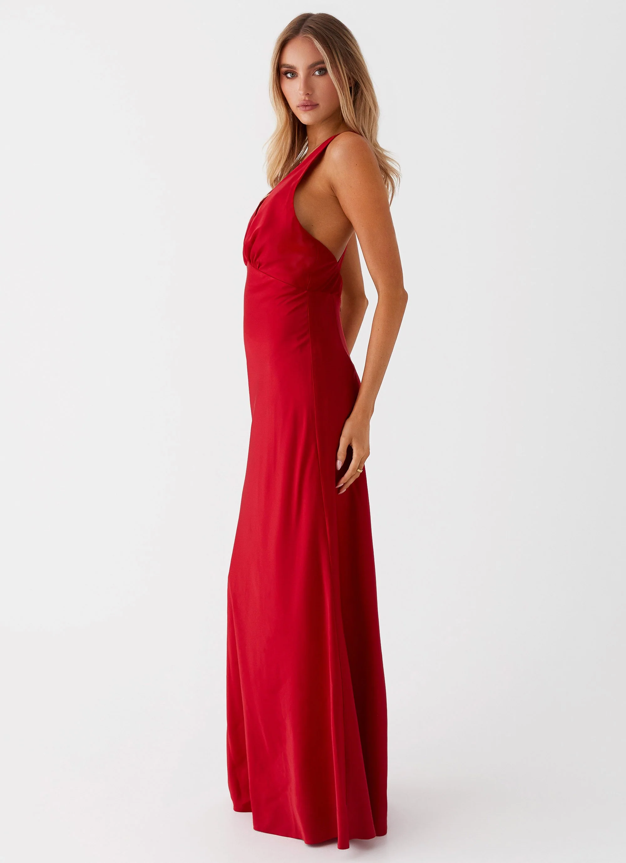 Slyvia Maxi Dress - Red - Image 3