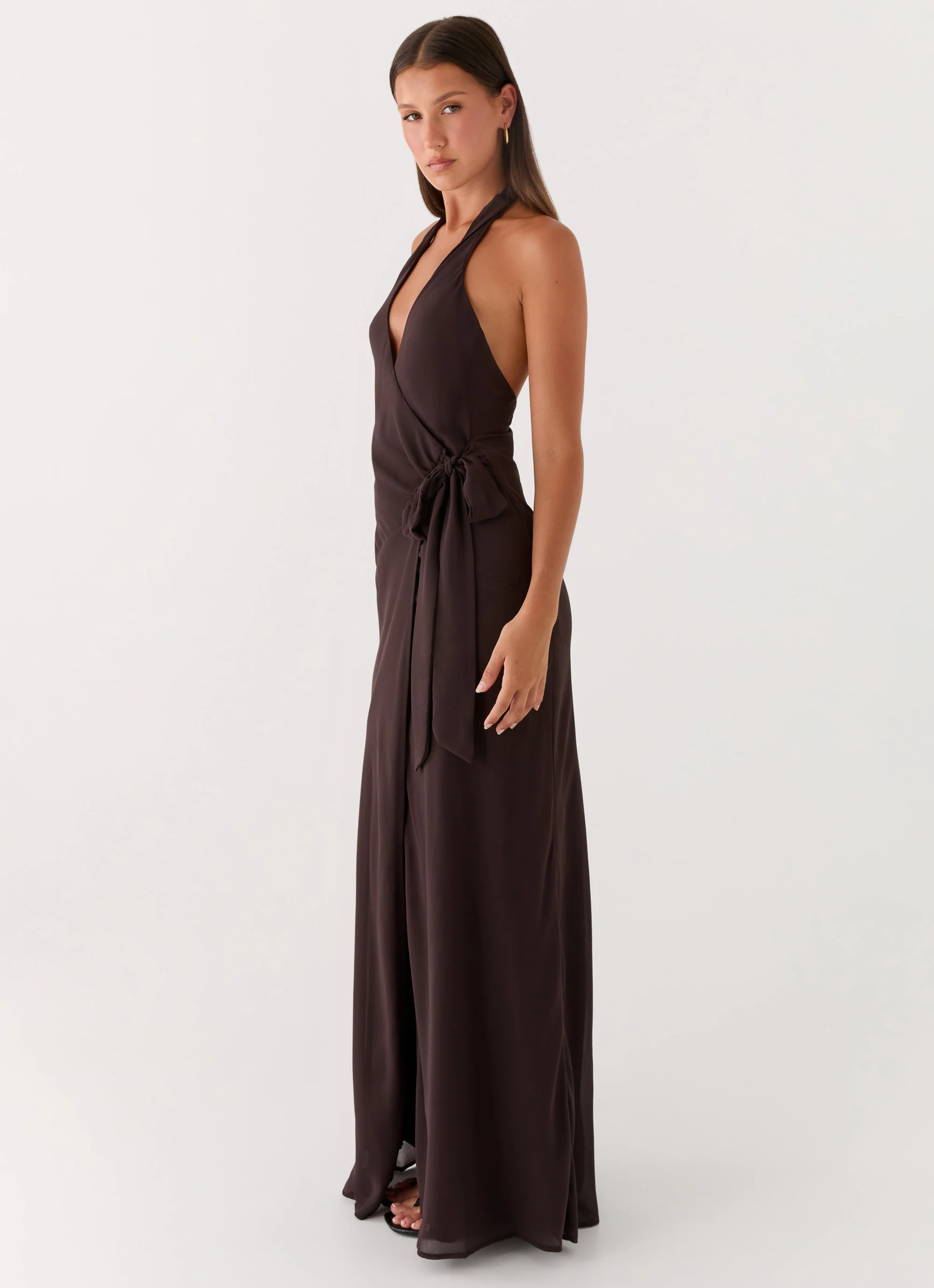So Chic Maxi Dress - Cool Chocolate - Image 3