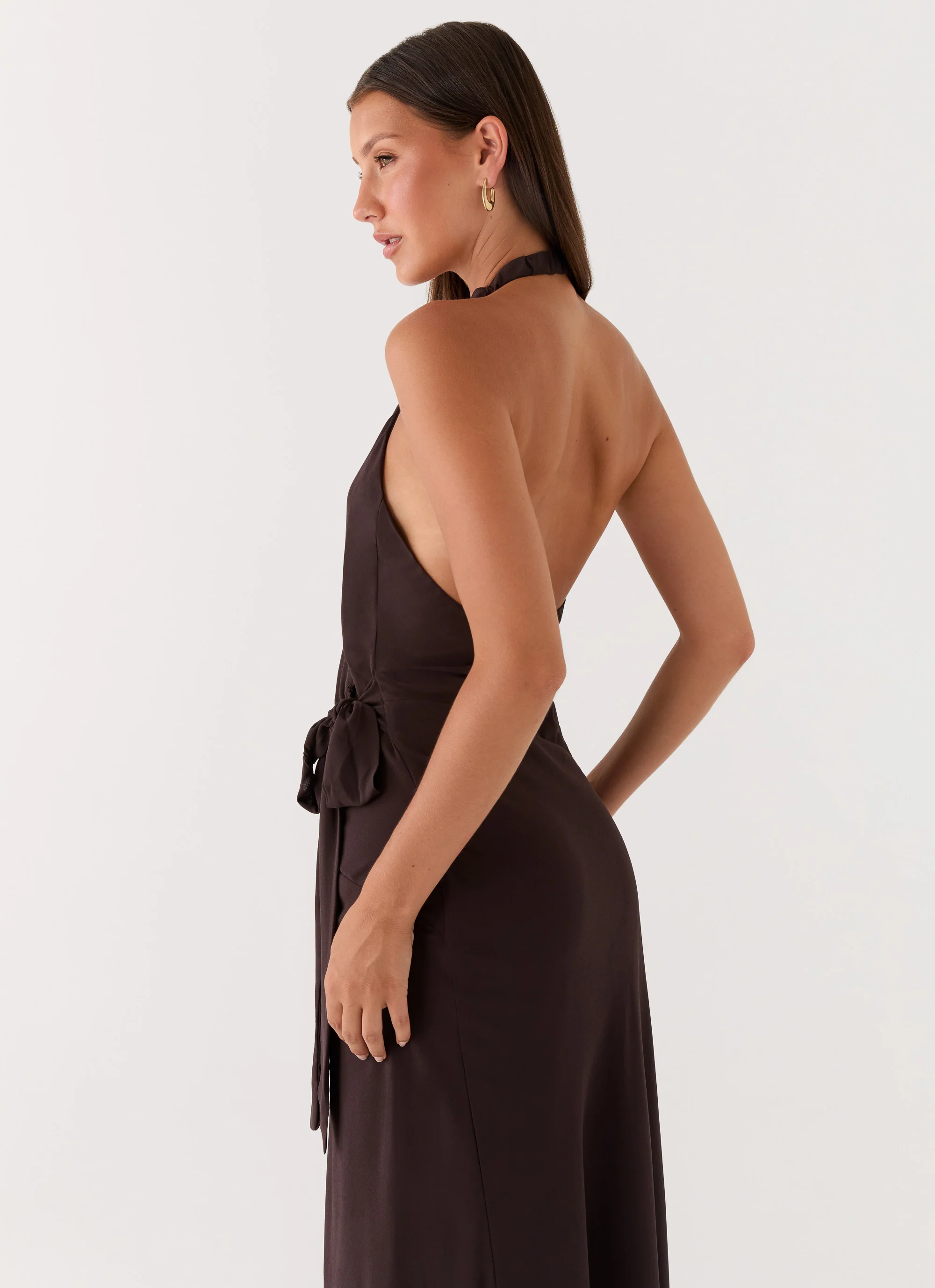 So Chic Maxi Dress - Cool Chocolate - Image 5