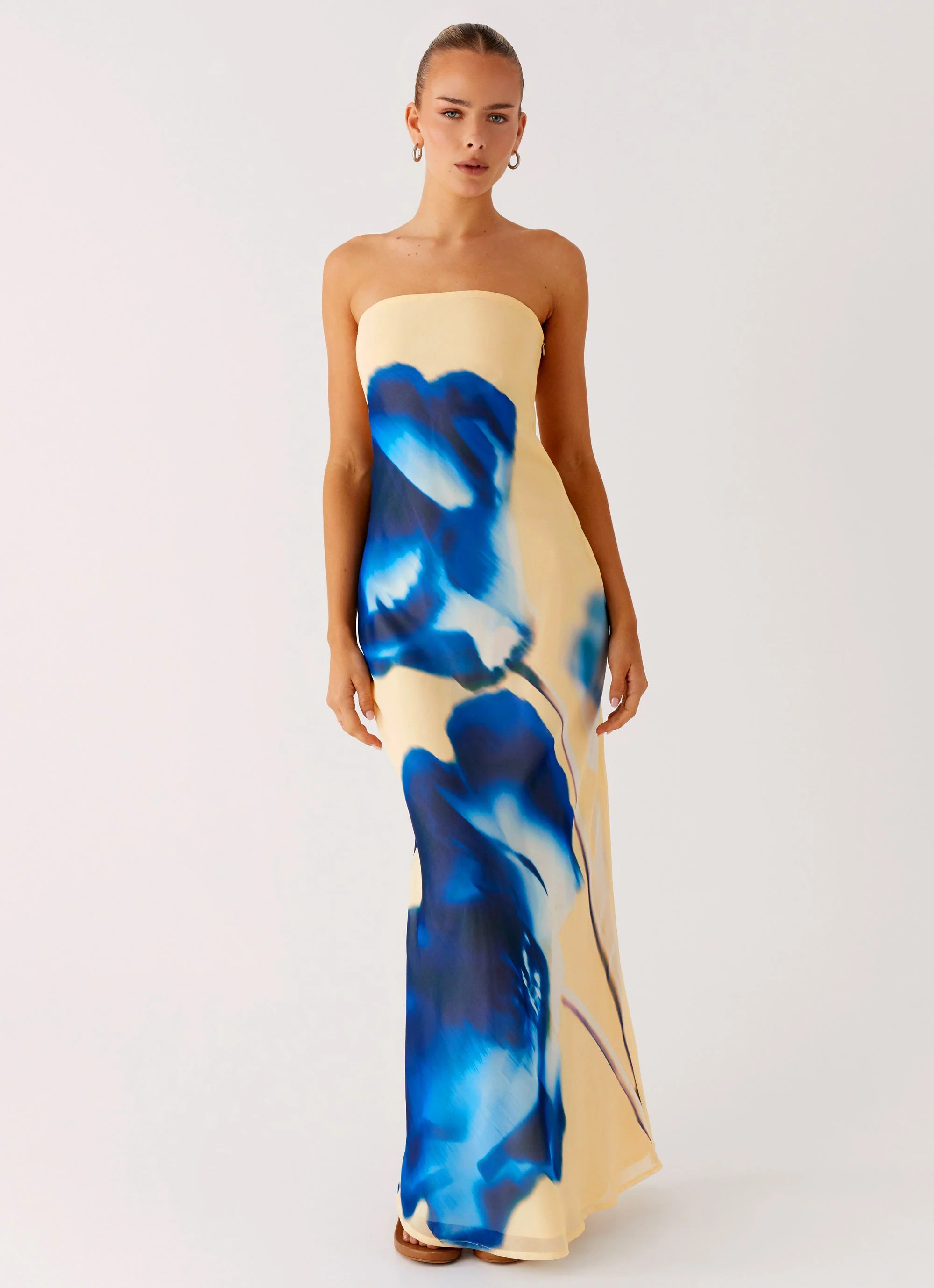 So You Say Strapless Maxi Dress - Heirloom Floral - Image 4