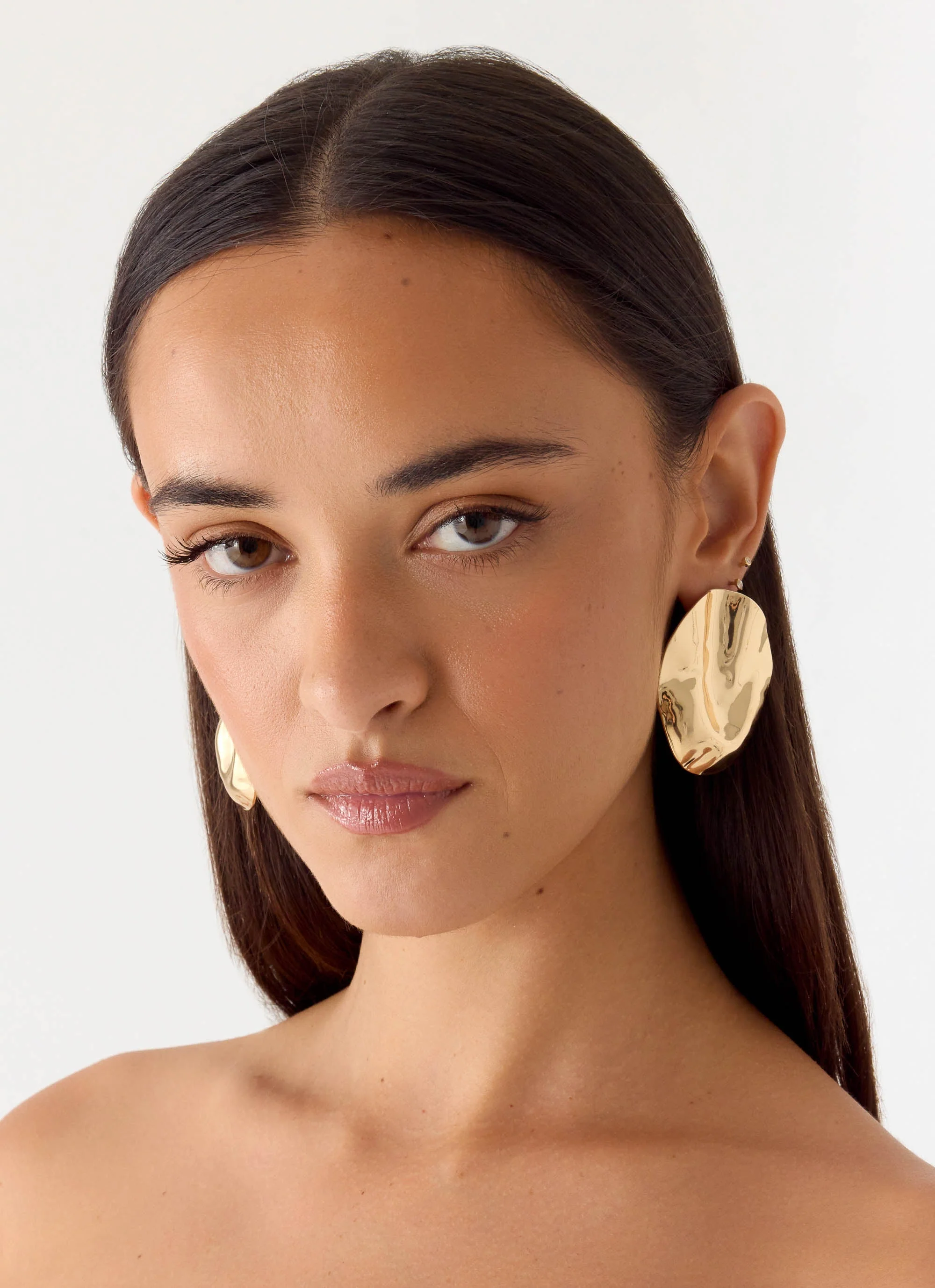 Soft Linger Earings - Gold - Image 4
