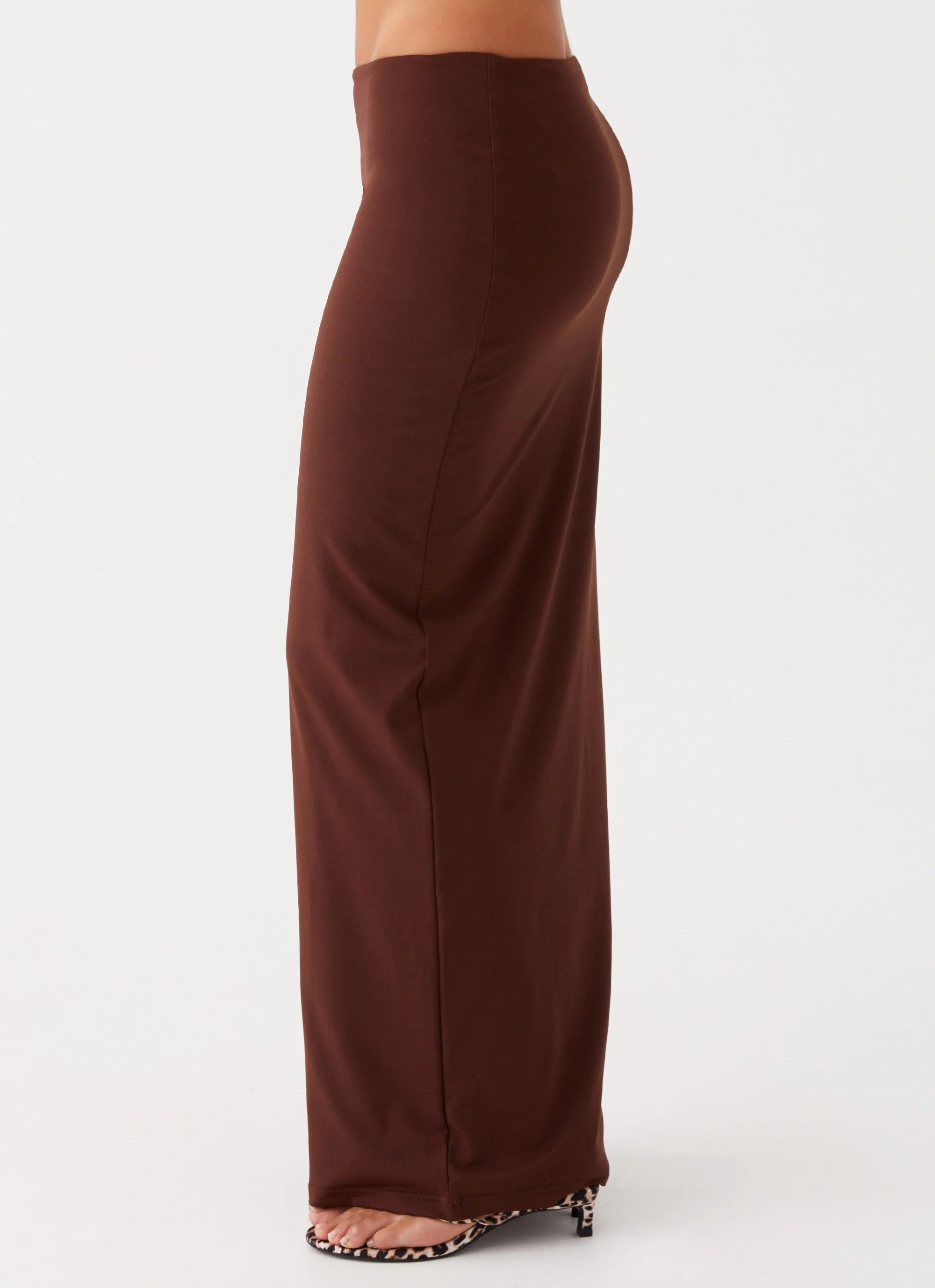 Solace Soul Maxi Skirt - Chocolate - Image 2