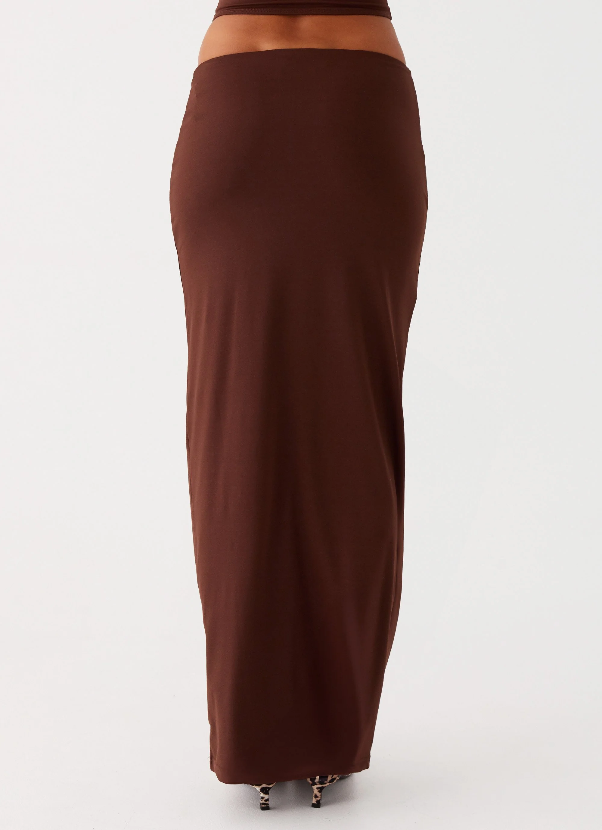 Solace Soul Maxi Skirt - Chocolate - Image 3