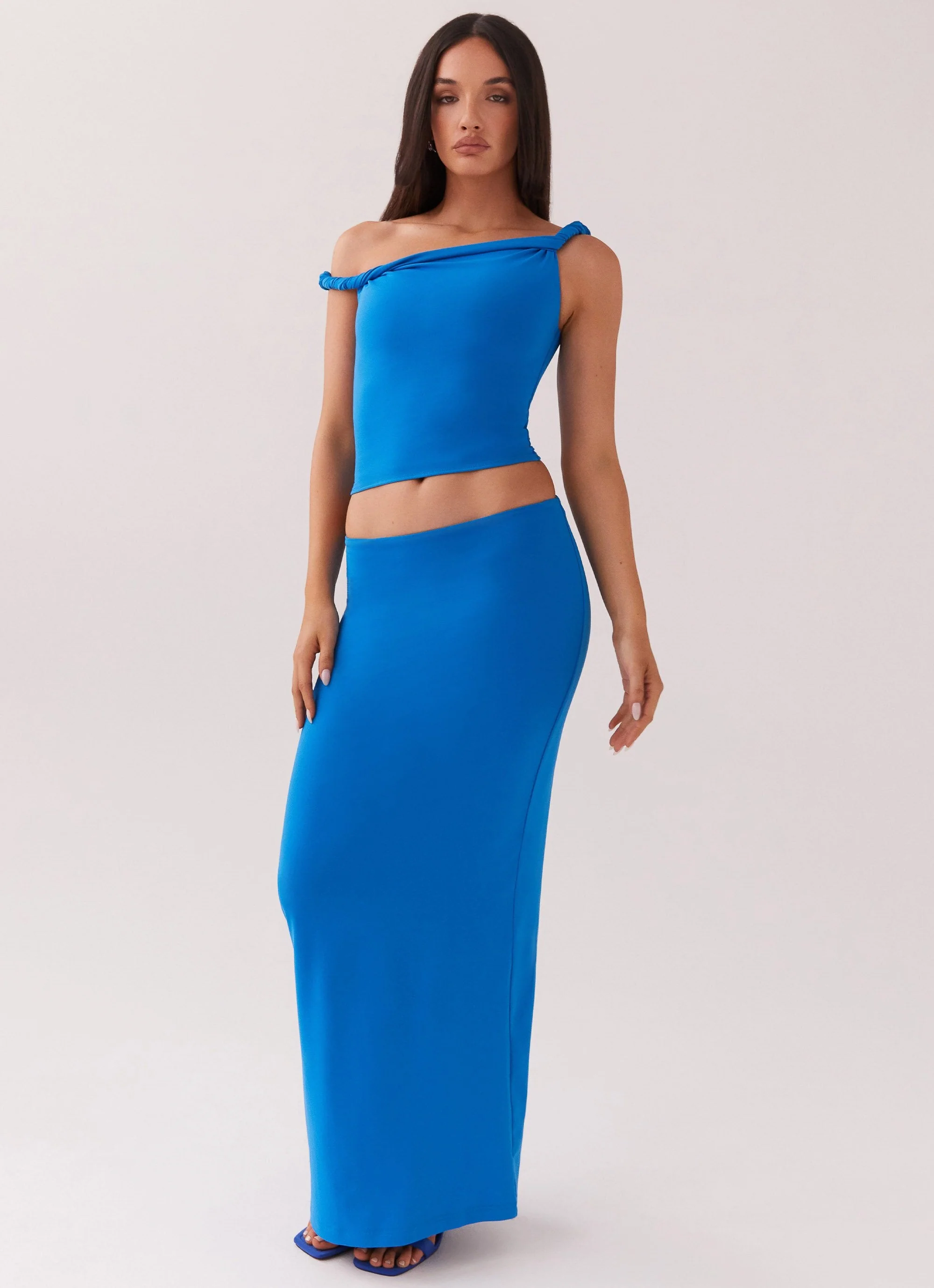 Solace Soul Maxi Skirt - Cobalt - Image 4