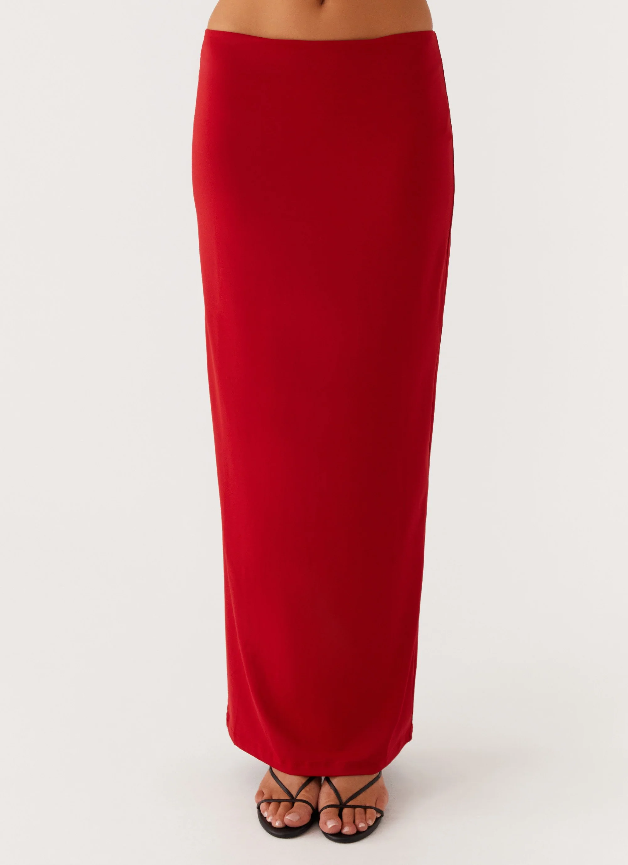 Solace Soul Maxi Skirt - Red - Image 6
