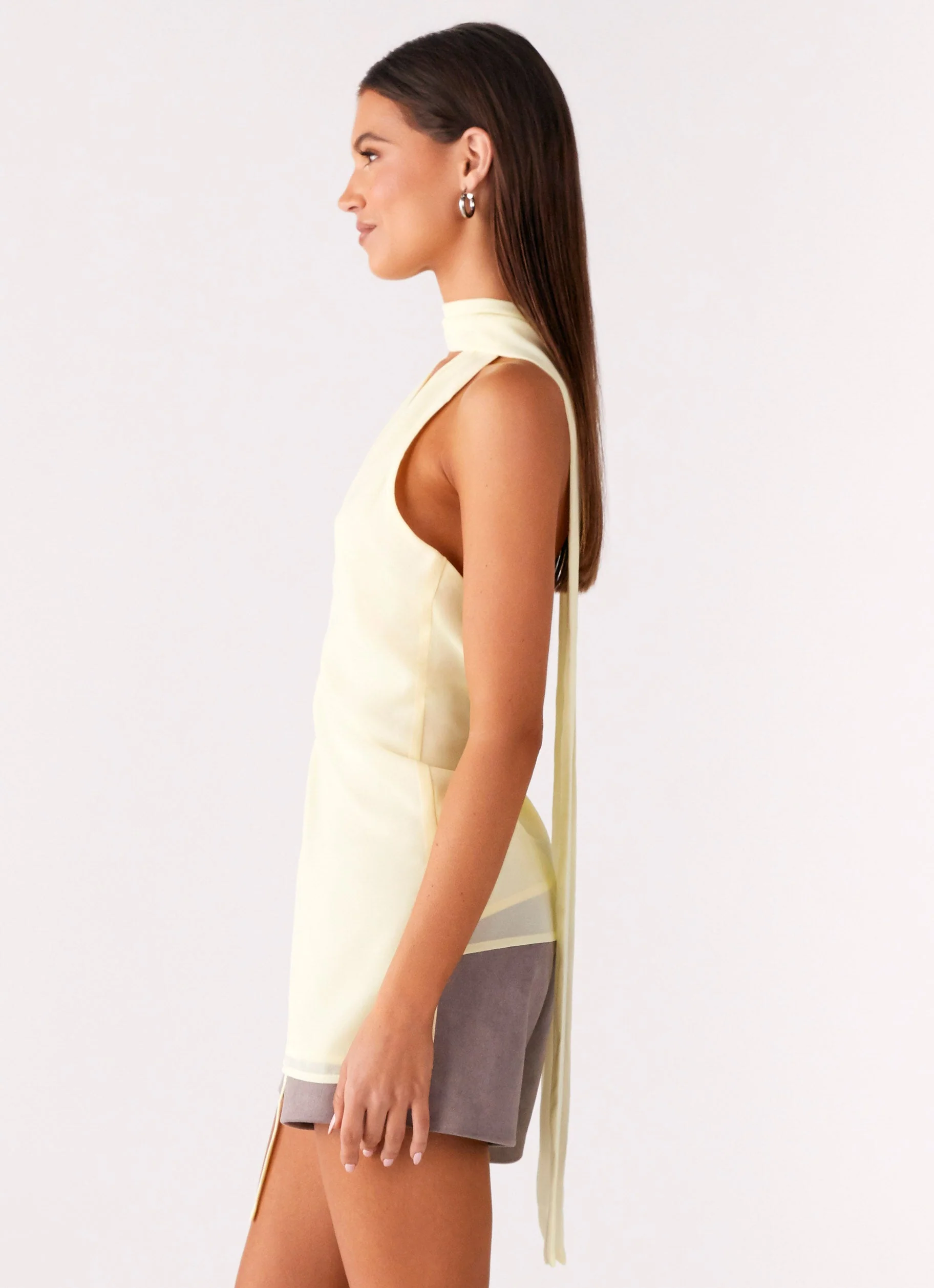 Solari Scarf Top - Yellow - Image 2