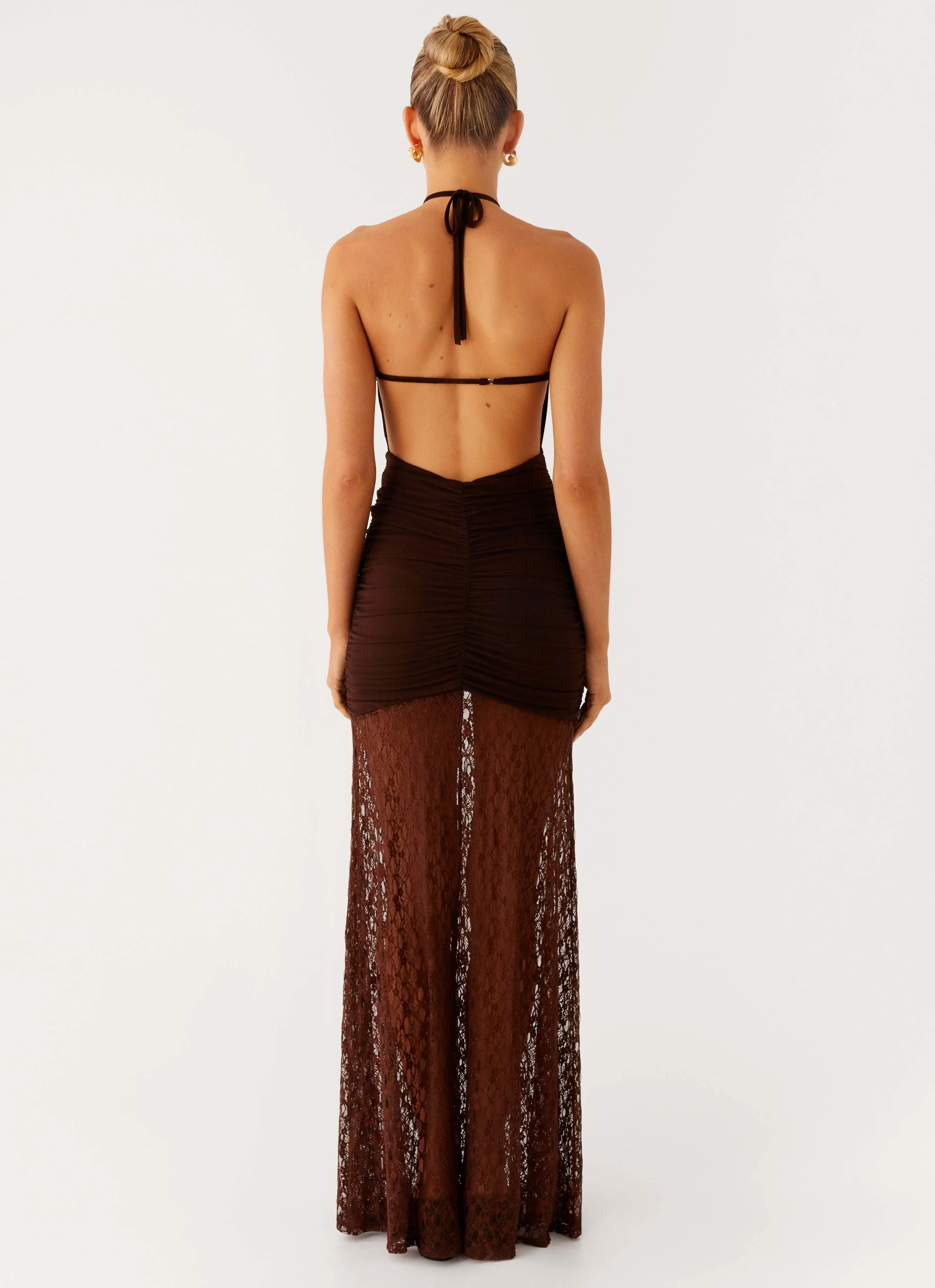 Somber Maxi Dress - Chocolate - Image 3