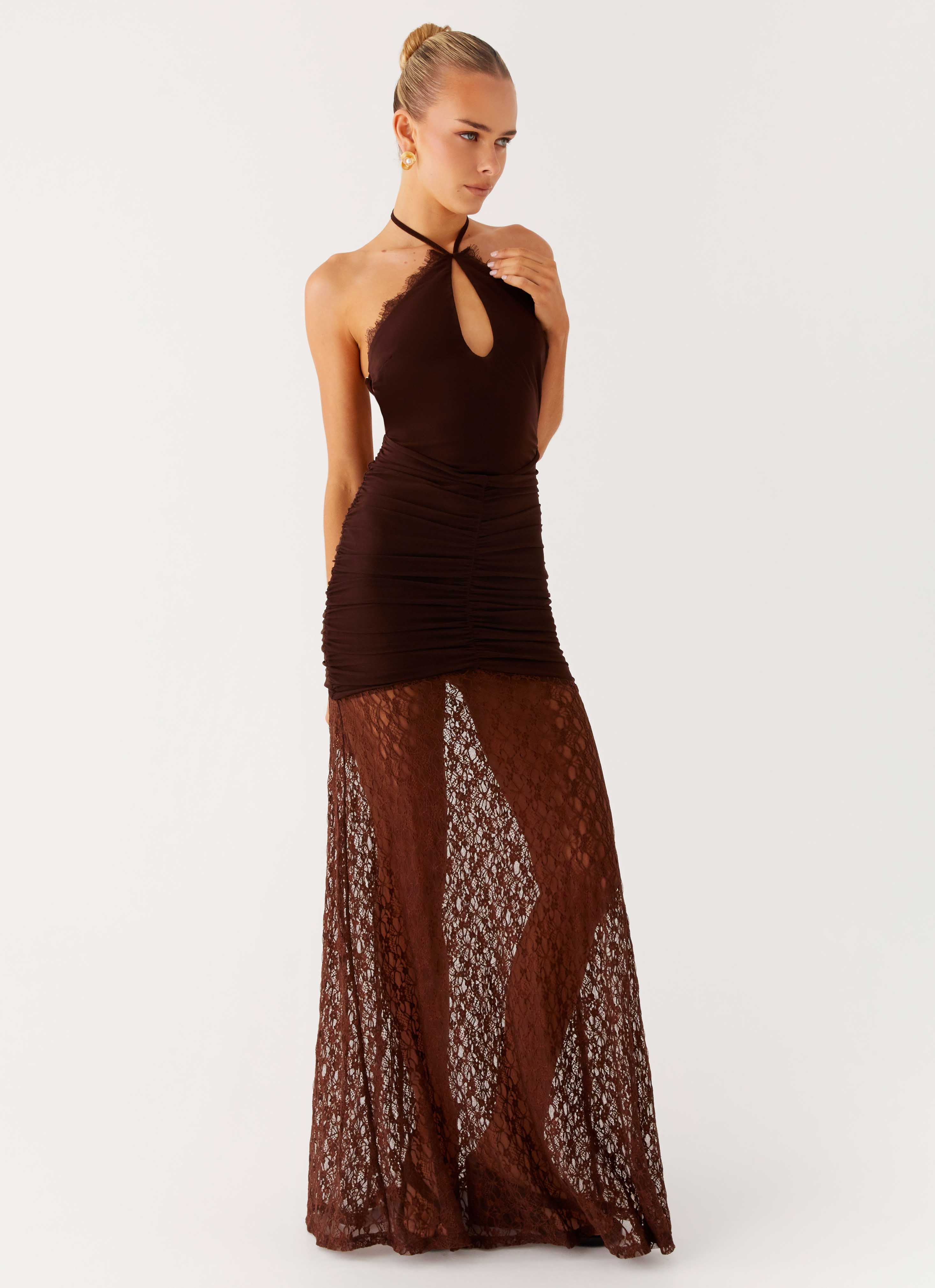 Somber Maxi Dress - Chocolate - Image 6