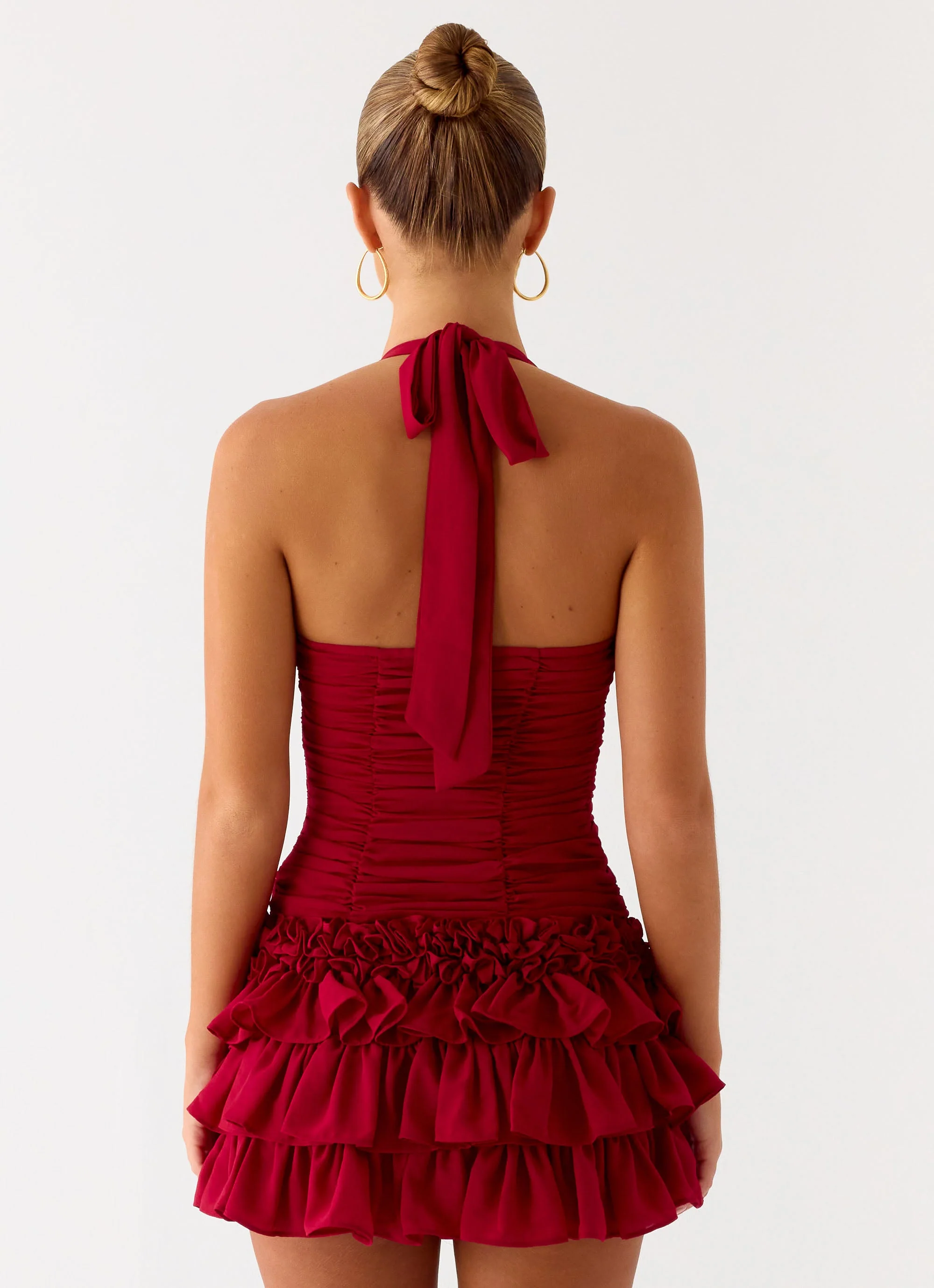Someone Else Mini Skort - Dark Cherry - Image 7