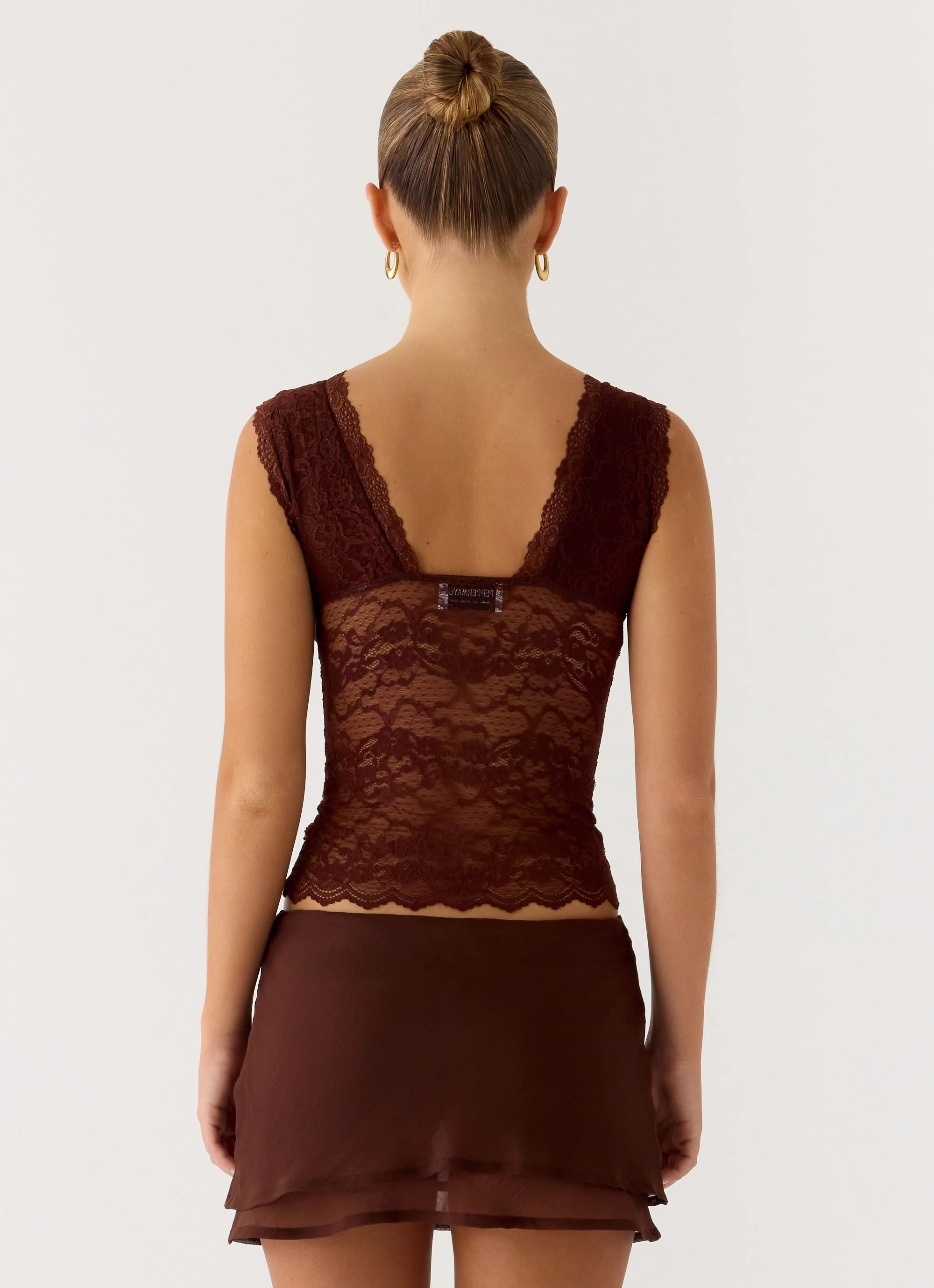 Sommers Lace Top - Chocolate - Image 5