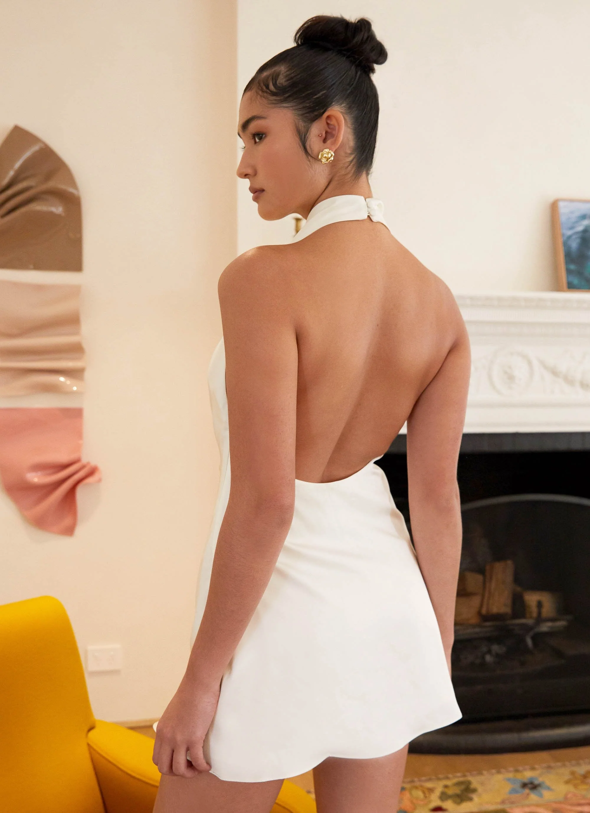 Sonelle Mini Dress - Ivory - Image 7