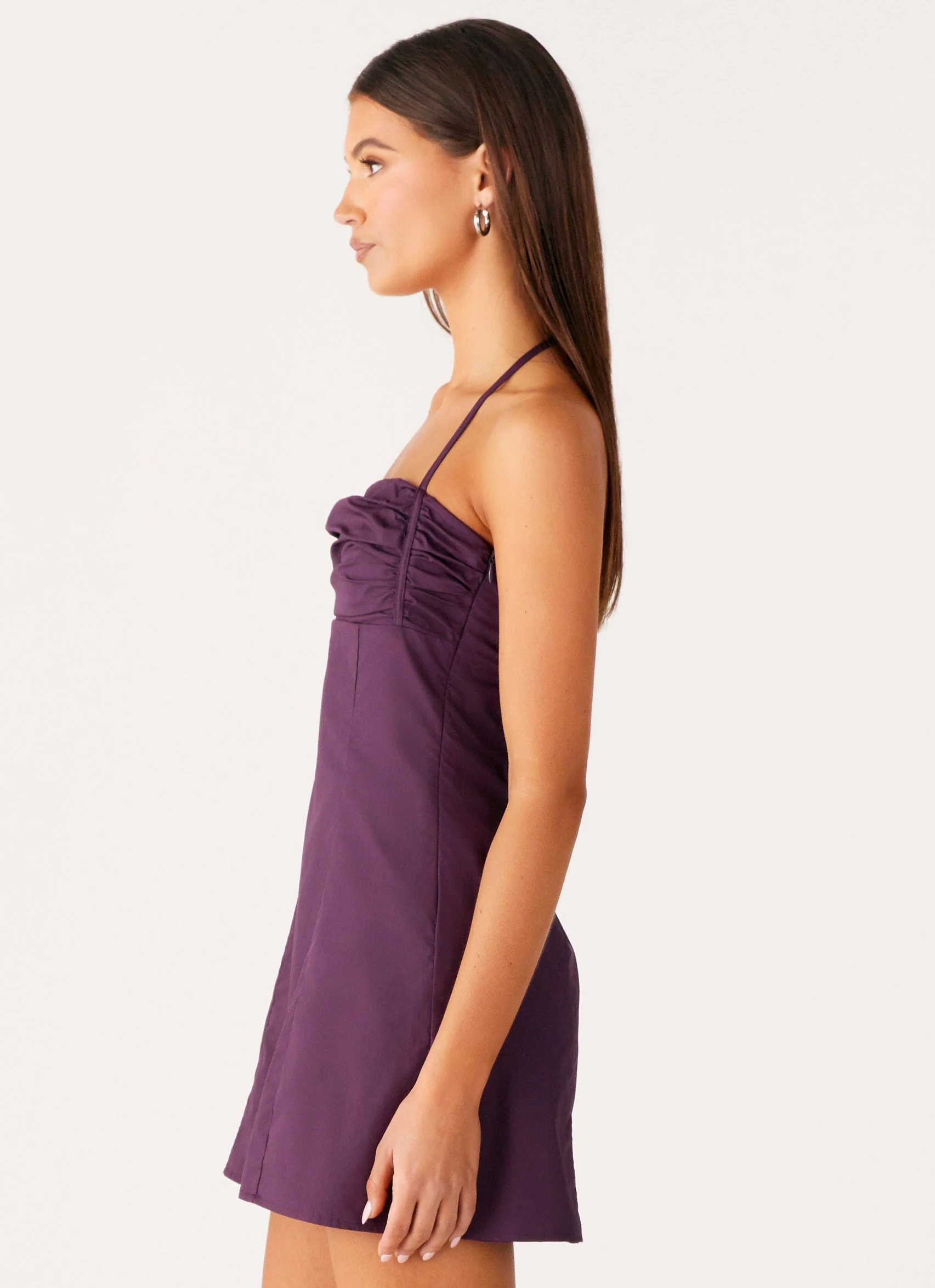 Sonique Mini Dress - Plum - Image 3