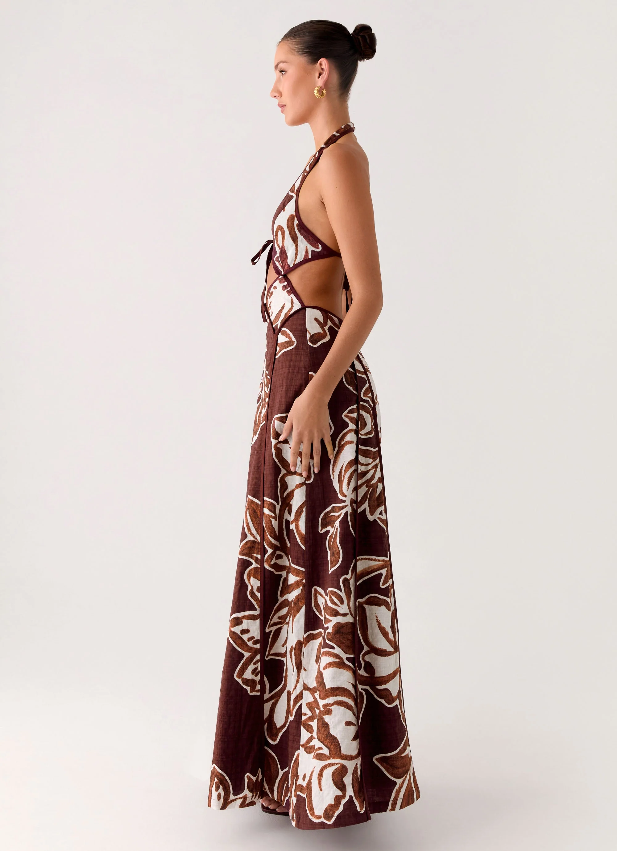 Sonnet Maxi Dress - Espresso Meadow - Image 3